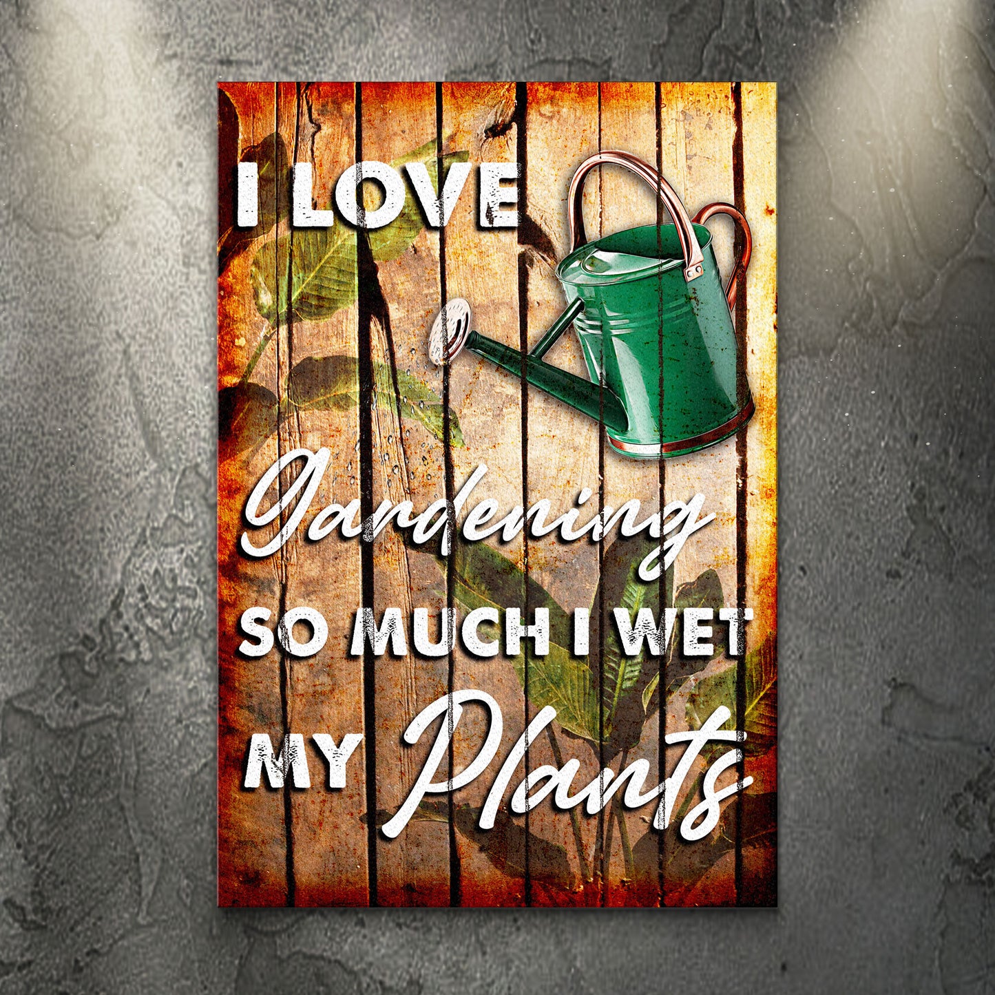 I Love Gardening Sign - Image by Tailored Canvases