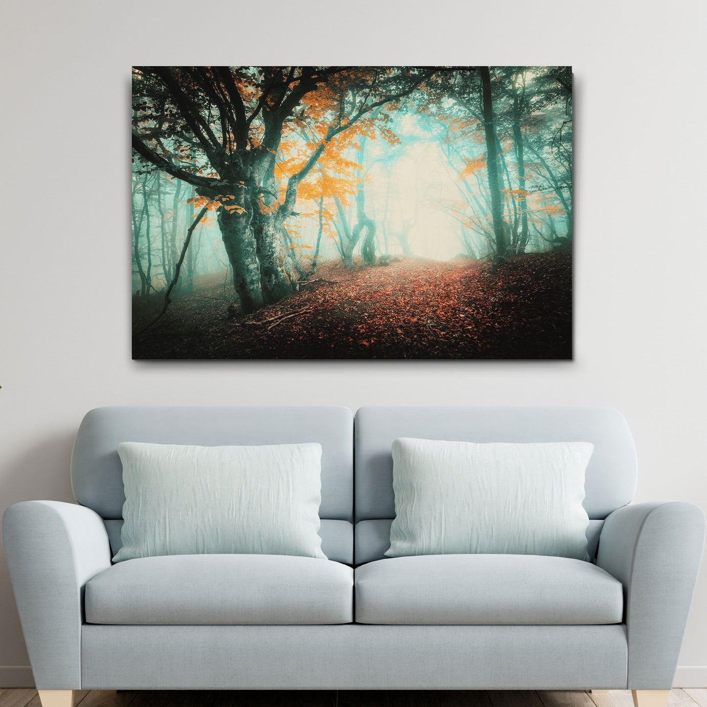 Foggy Forest Canvas Wall Art Style 2 - Image by Tailored Canvases