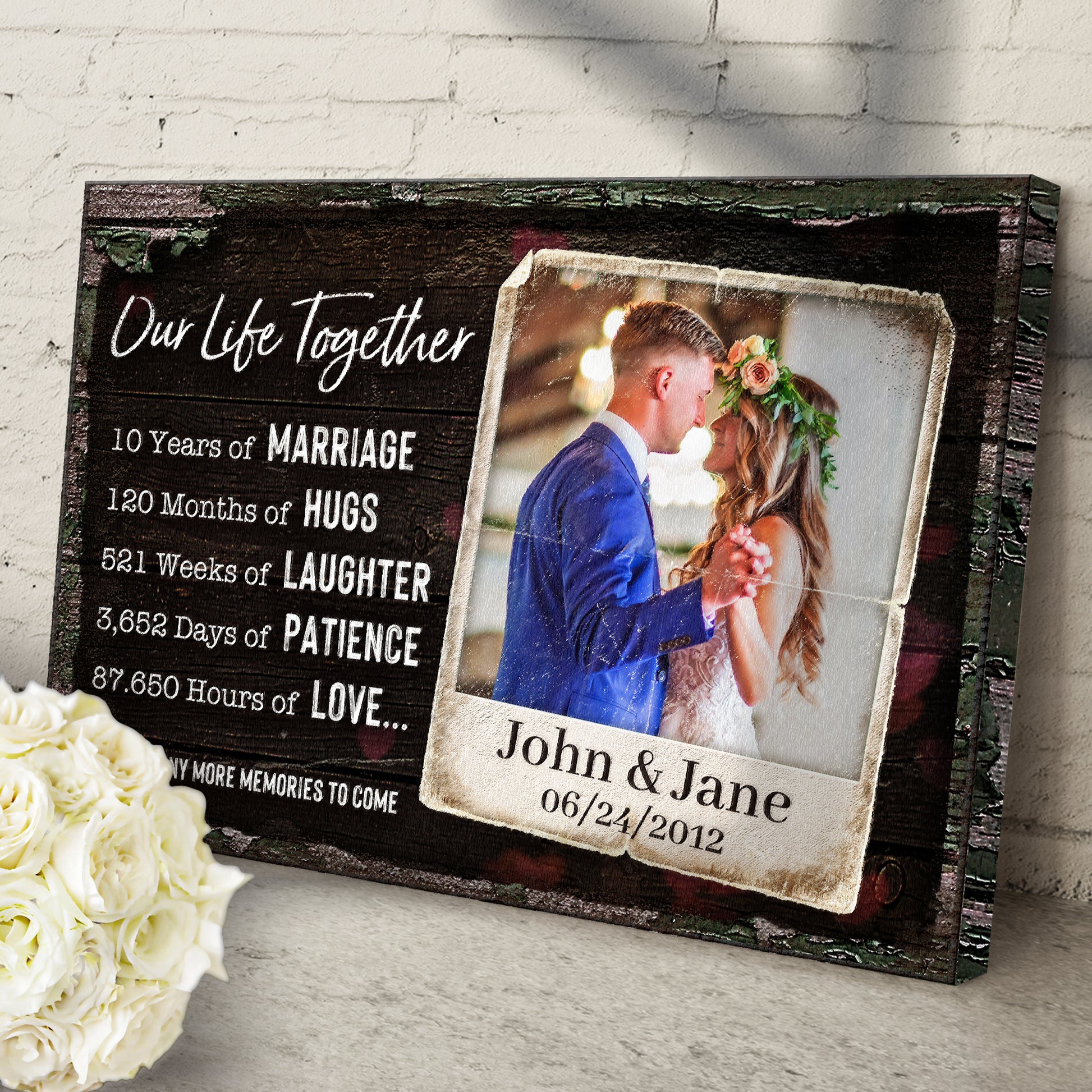 Our Life Together Couple Sign Style 1 - Image by Tailored Canvases