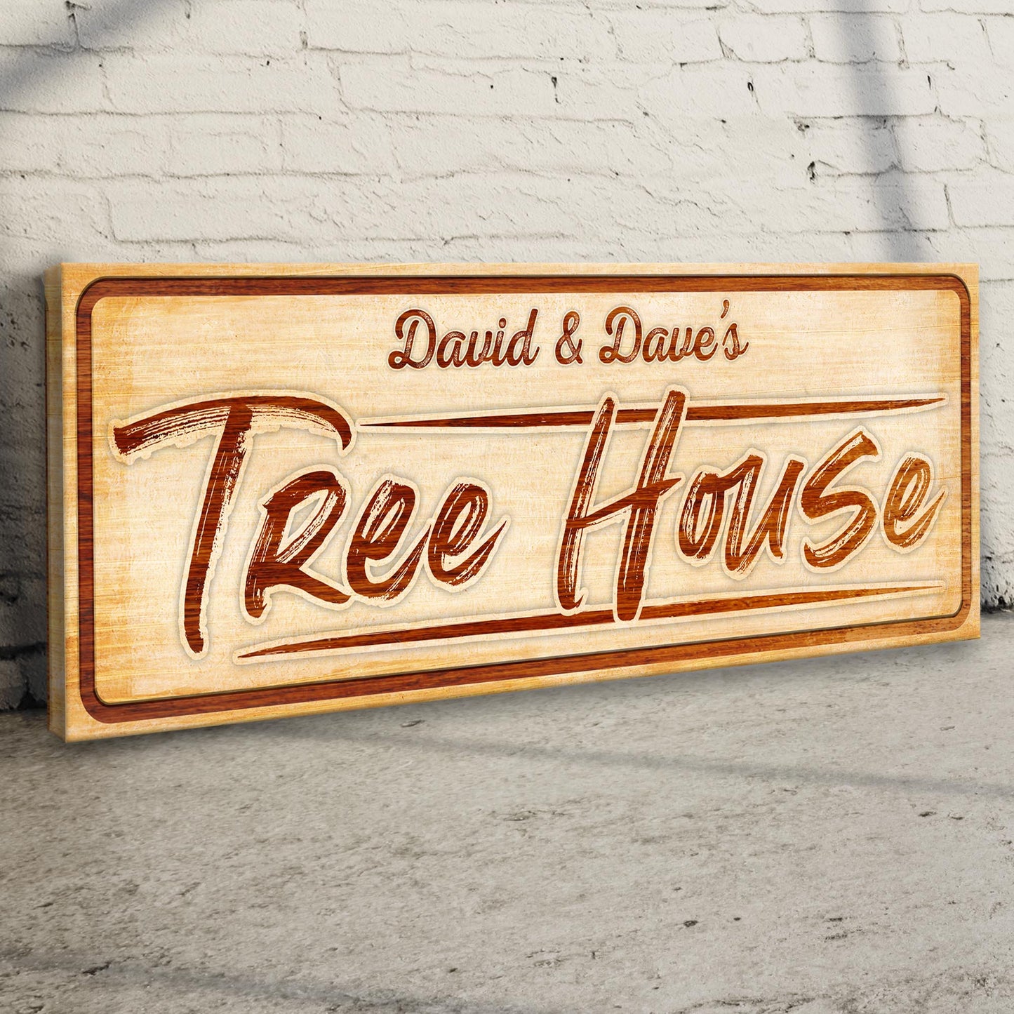 Kid Tree House Sign Style 2 - Image by Tailored Canvases