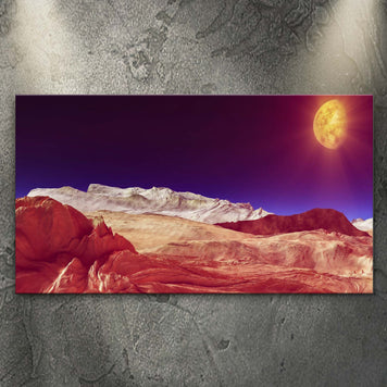 Mountain Astronomy Canvas Wall Art