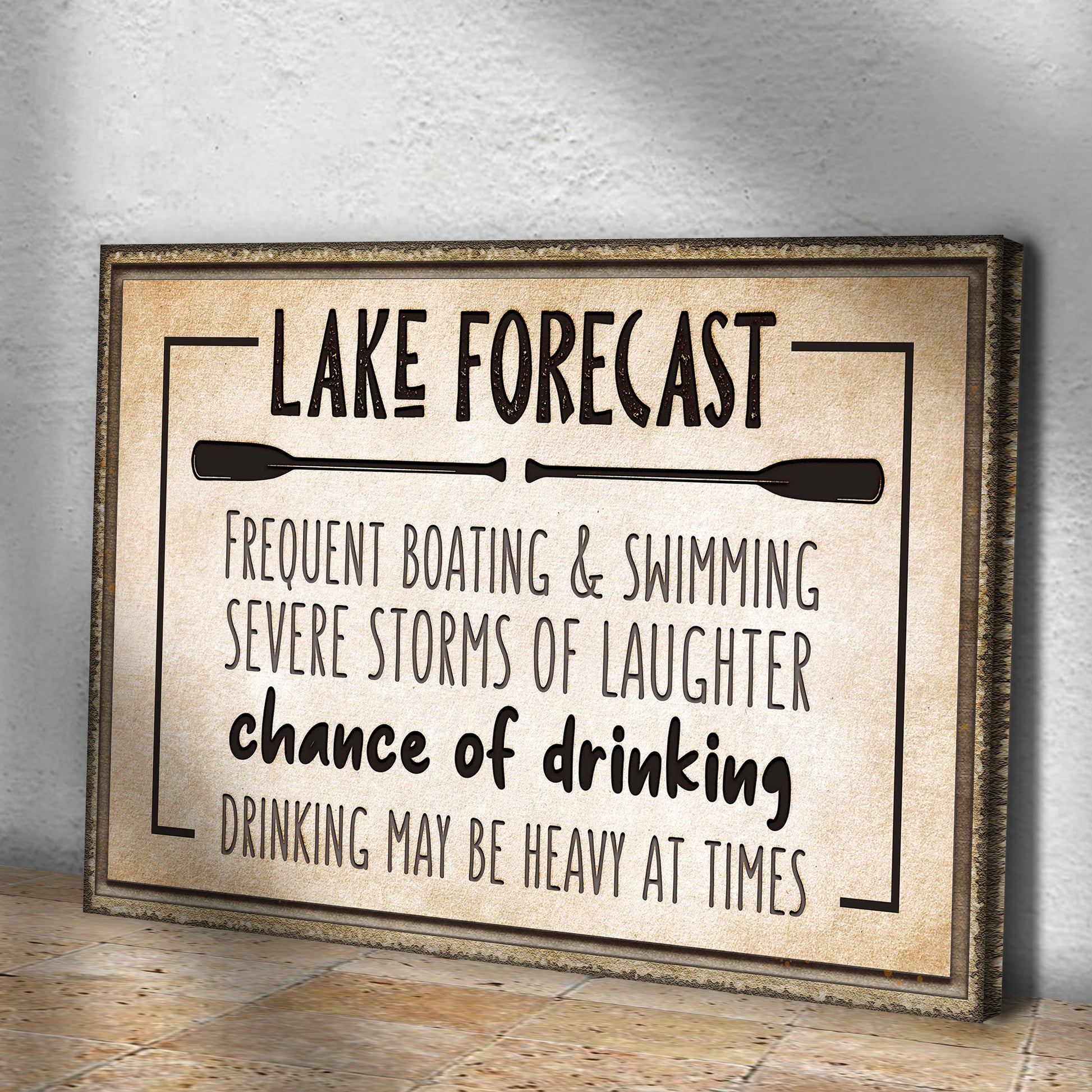 Lake Forecast Sign Style 2 - Image by Tailored Canvases