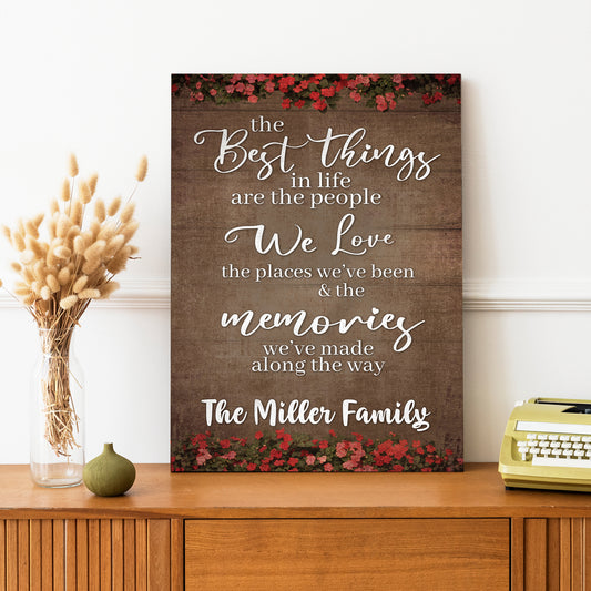 Best Things In Life Sign II - Image by Tailored Canvases