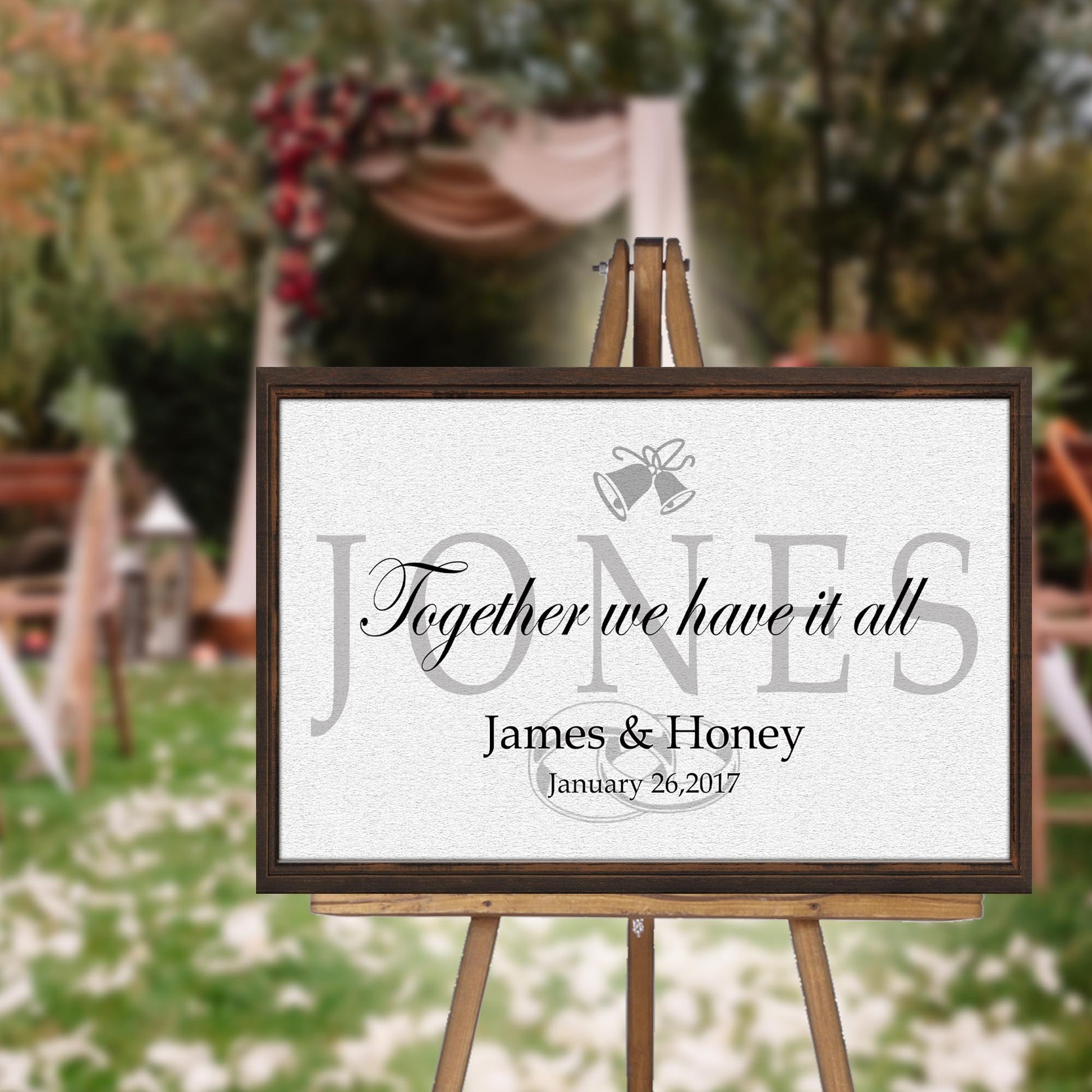 Together We Have It All Couple Sign  - Image by Tailored Canvases