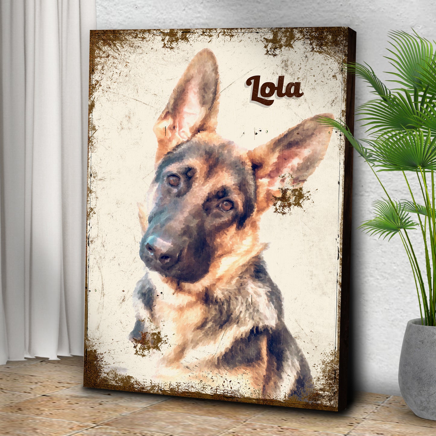 Pet Portrait Painting Sign Style 1 - Image by Tailored Canvases