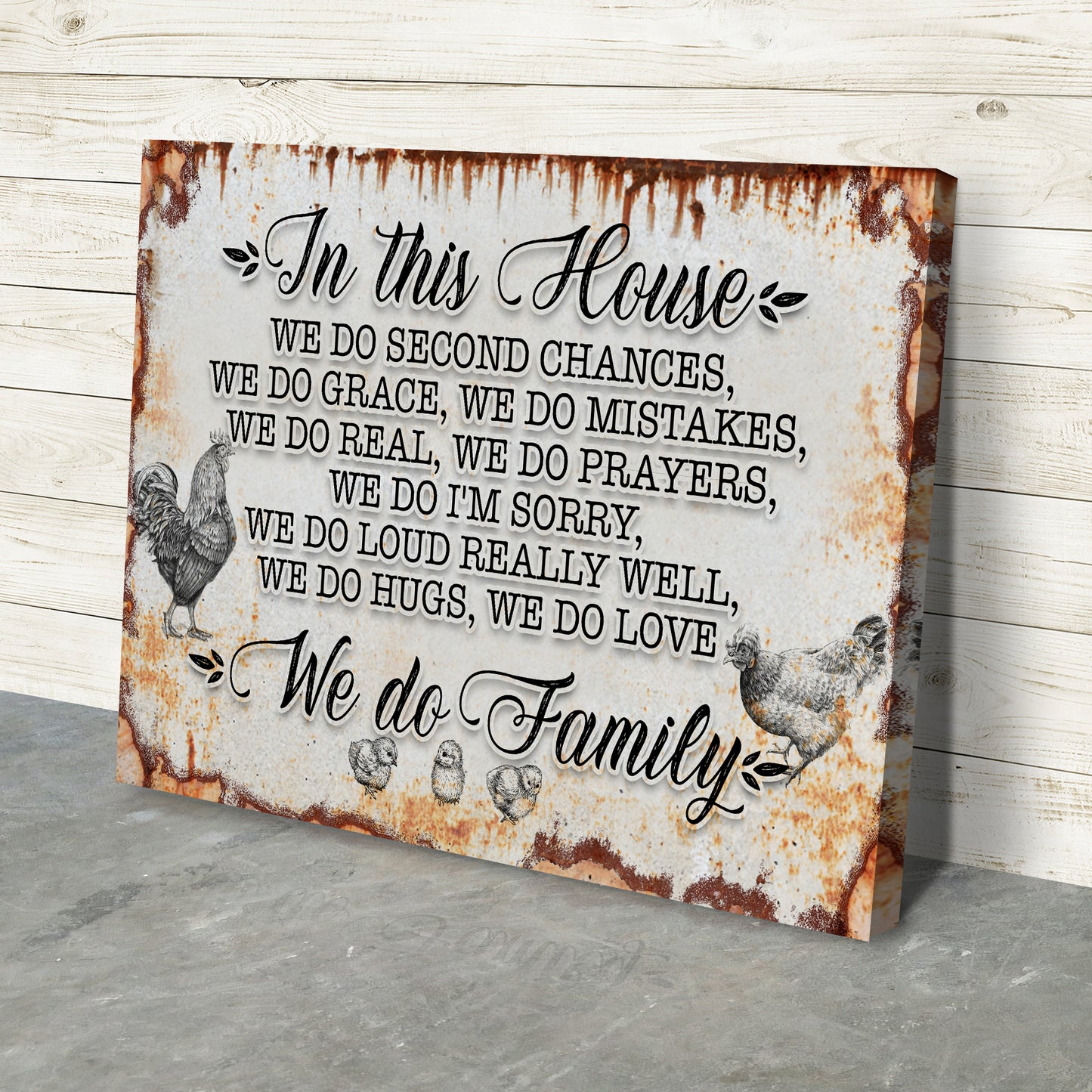 In This House, We Do Family Sign Style 2 - Image by Tailored Canvases