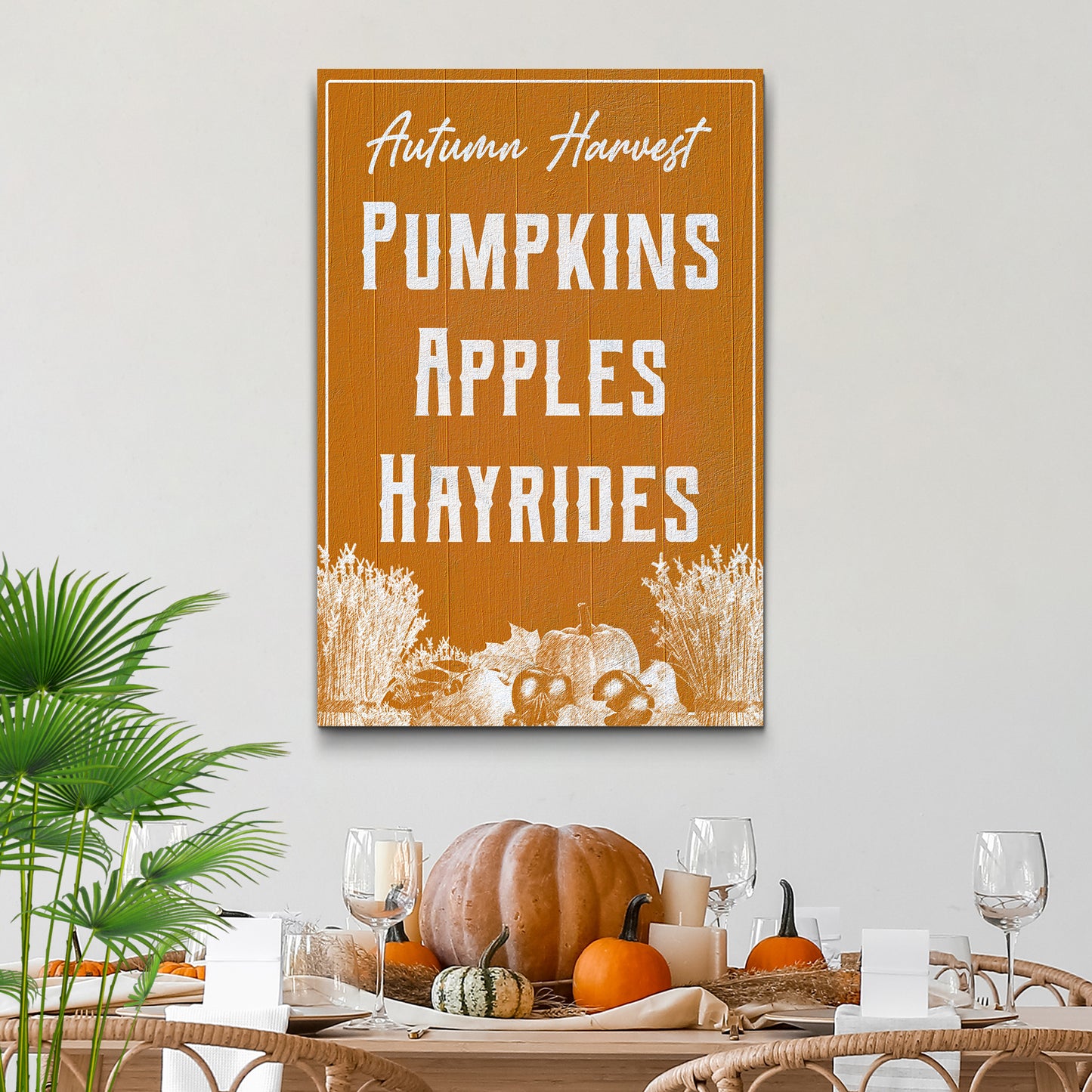 Autumn Harvest Sign II - Image by Tailored Canvases