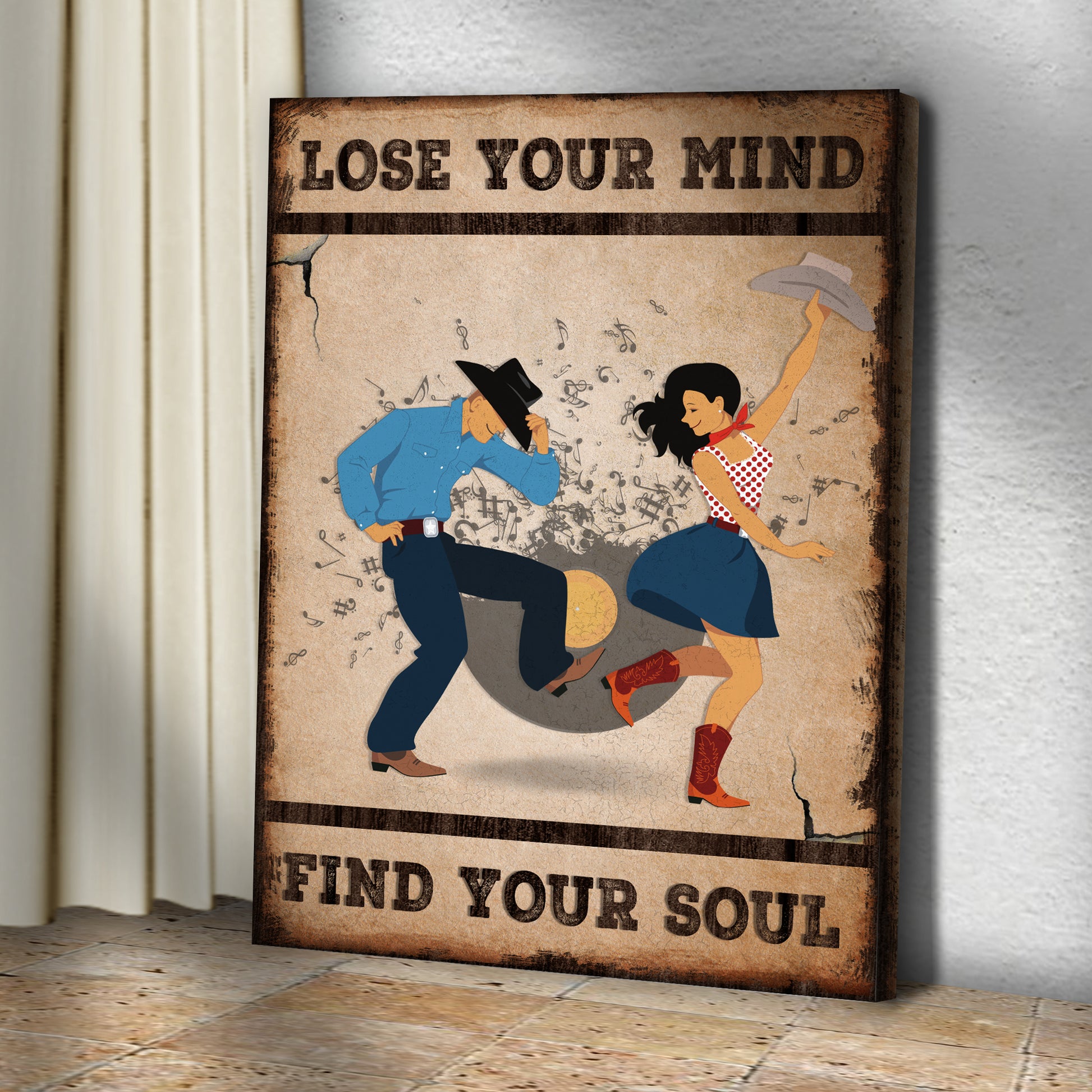 Lose Your Mind Find Your Soul Sign Style 1 - Image by Tailored Canvases