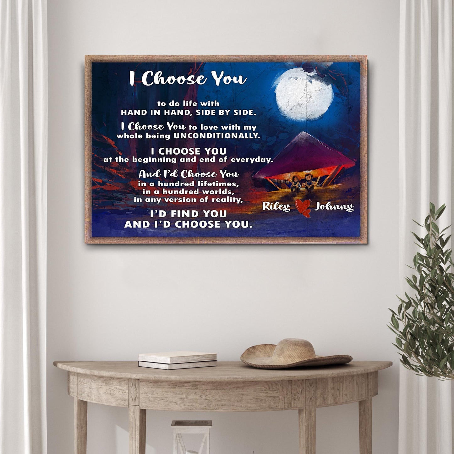 I Choose You Sign II Style 2 - Image by Tailored Canvases