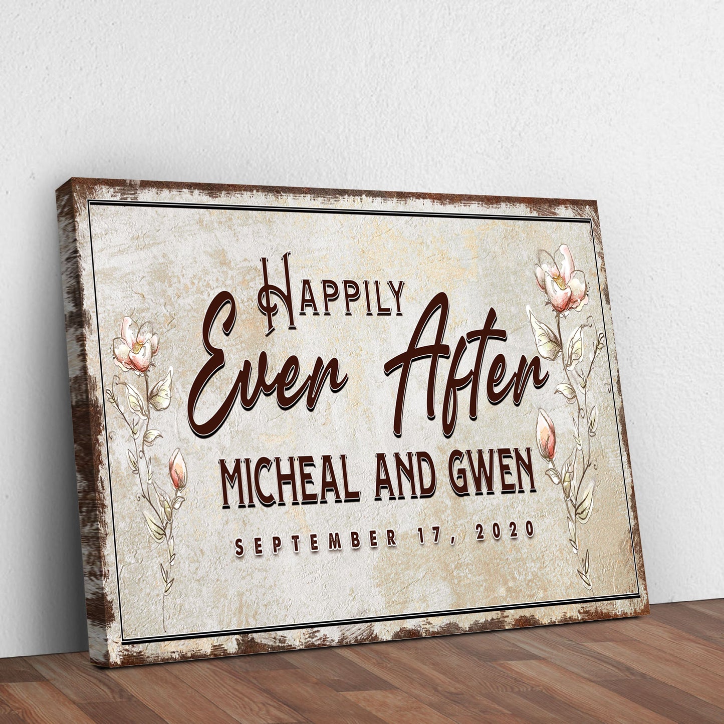 Happily Ever After Couple Sign II - Image by Tailored Canvases
