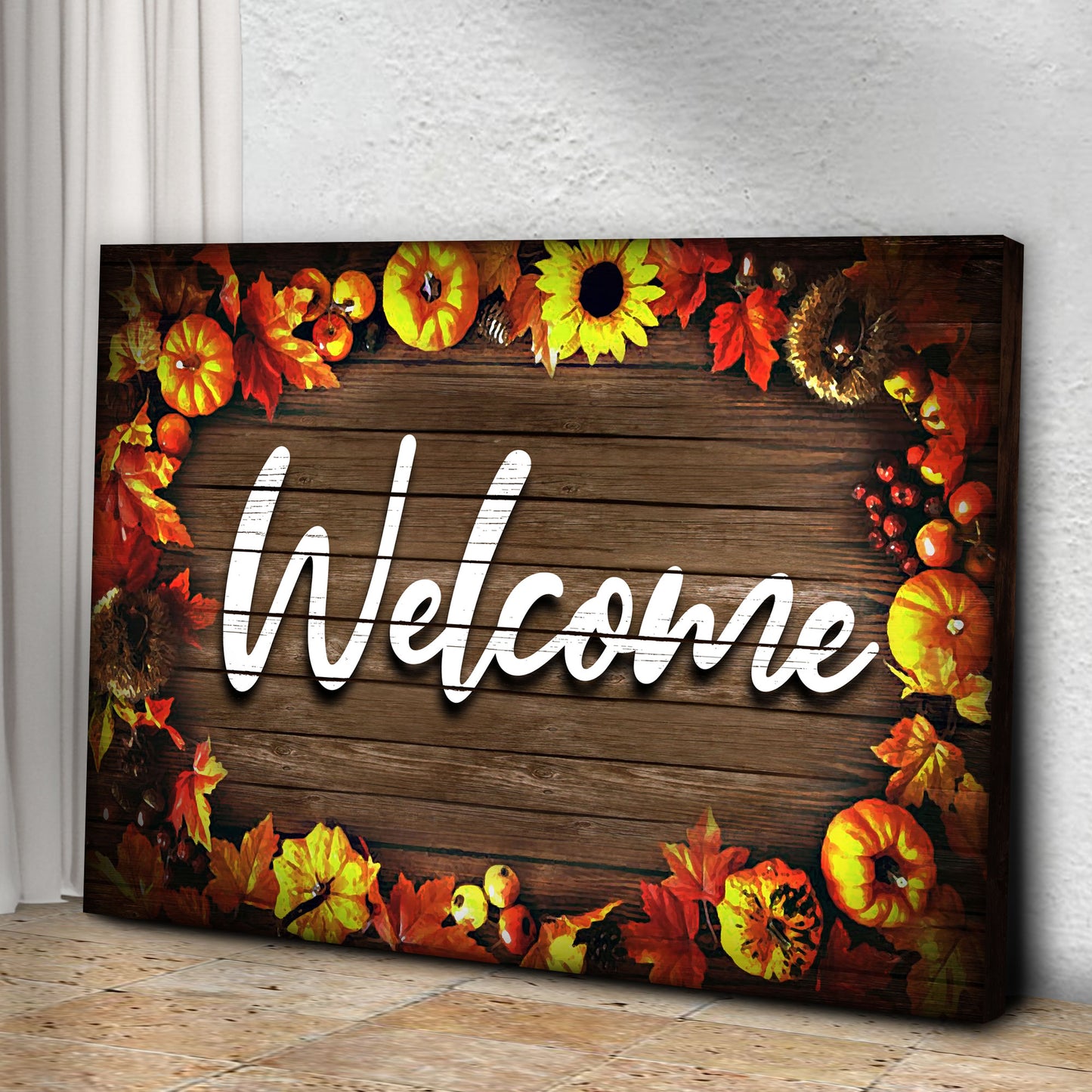 Welcome Fall Sign Style 1 - Image by Tailored Canvases