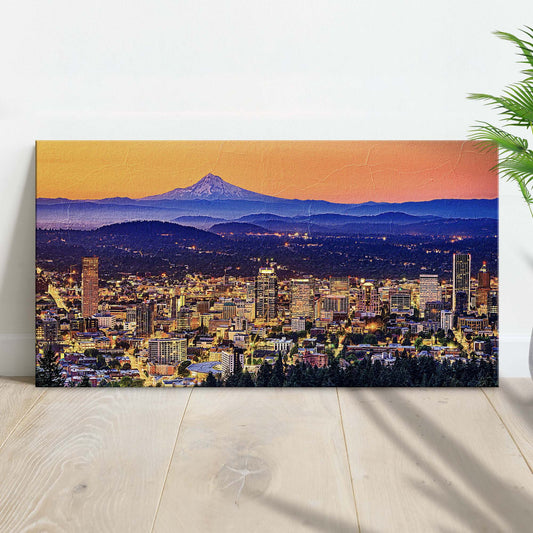 Portland Oregon Skyline Canvas Wall Art - Image by Tailored Canvases