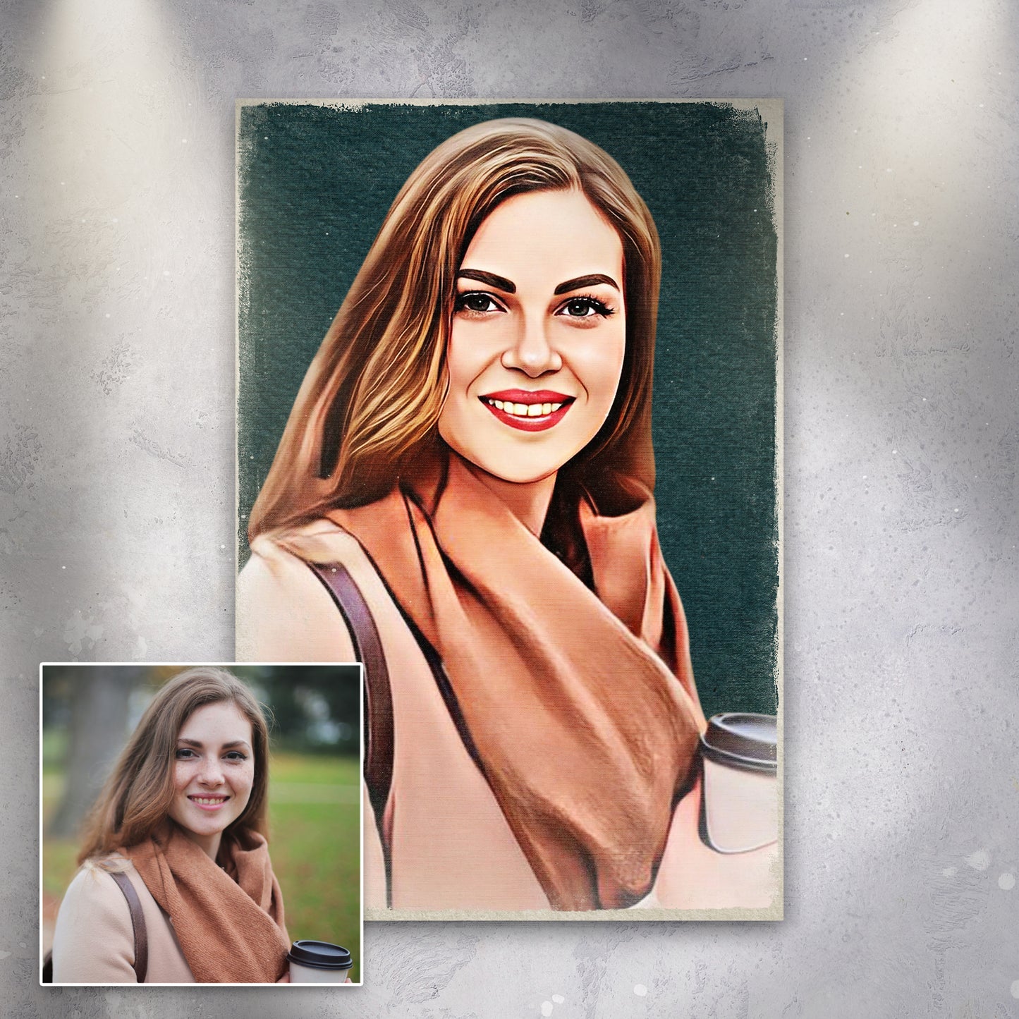 Cartoon Caricature Portrait Sign - Image by Tailored Canvases