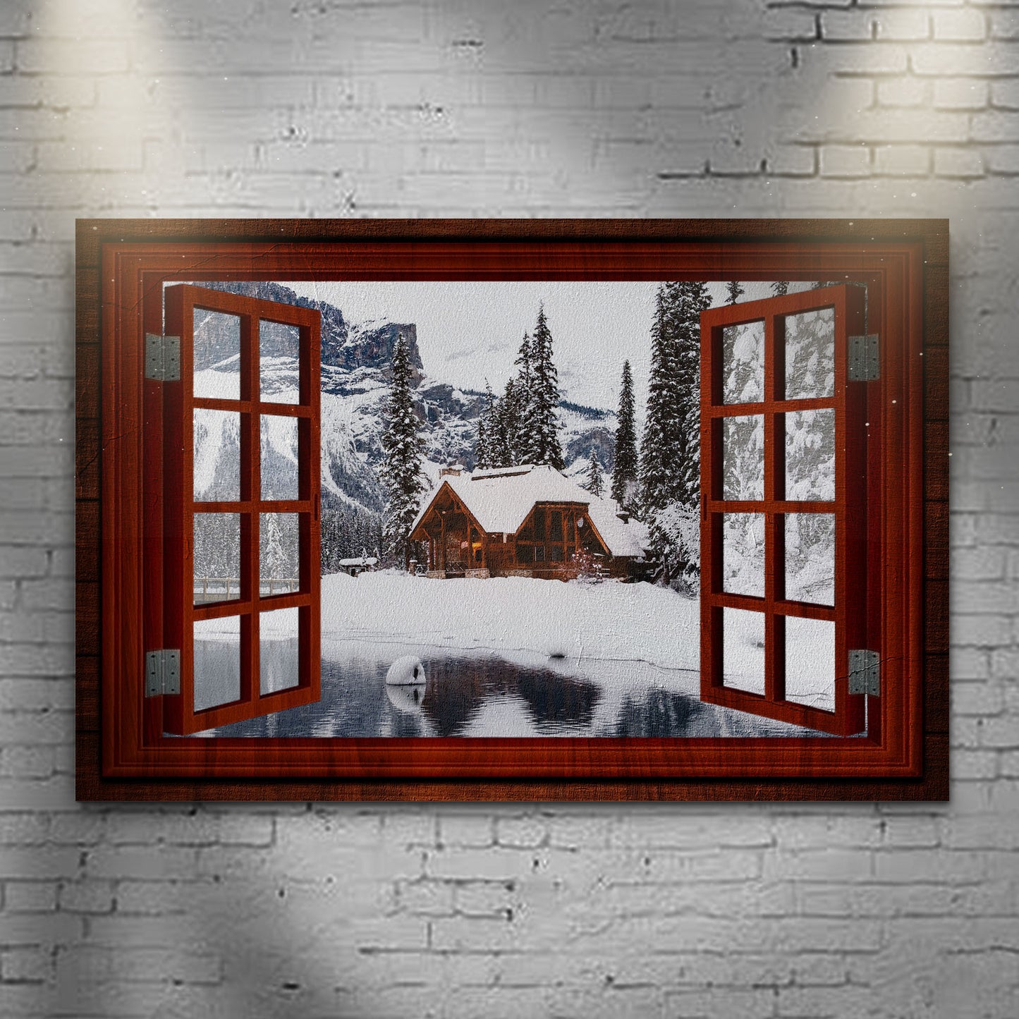 Beautiful Cabin Home Canvas Wall Art - Image by Tailored Canvases