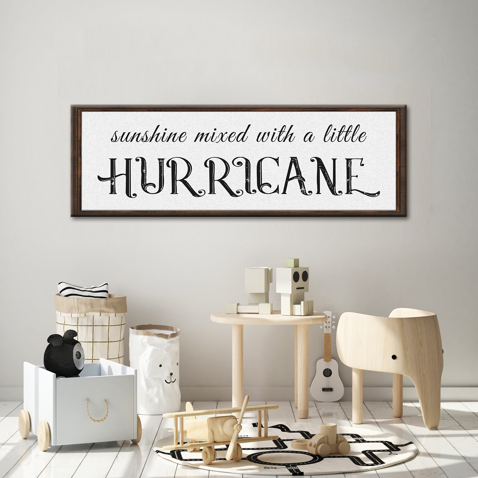 Sunshine Mixed With A Little Hurricane Sign II Style 1 - Image by Tailored Canvases