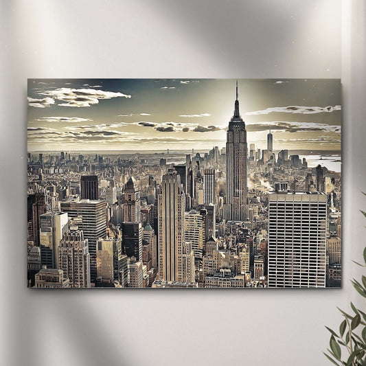 Manhattan Skyline Canvas Wall Art IV - Image by Tailored Canvases