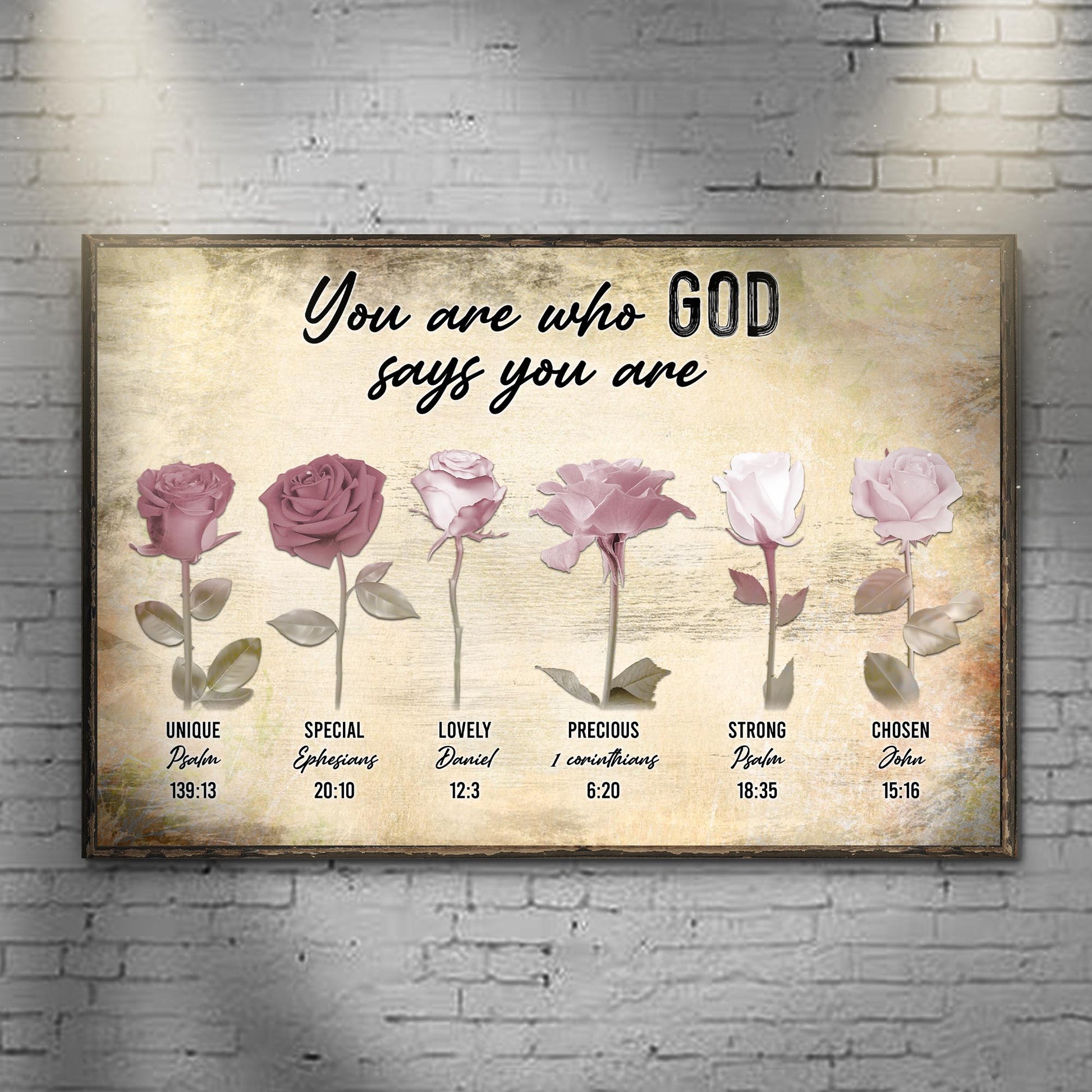 You Are Who God Says You Are Sign - Image by Tailored Canvases