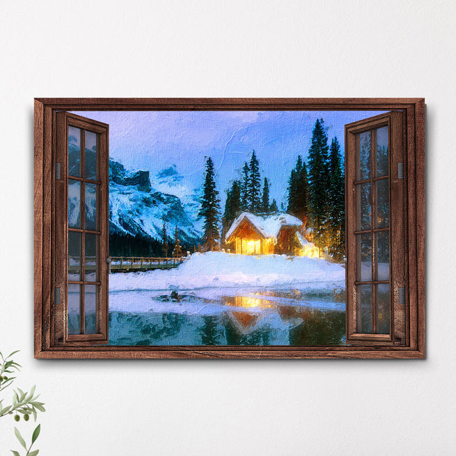 Beautiful Cabin Home Canvas Wall Art II - Image by Tailored Canvases