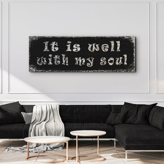 It Is Well With My Soul Sign III Style 2 - Image by Tailored Canvases