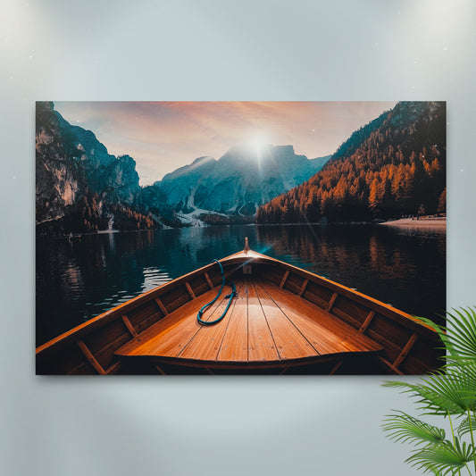 Boat View Canvas Wall Art Style 1 - Image by Tailored Canvases