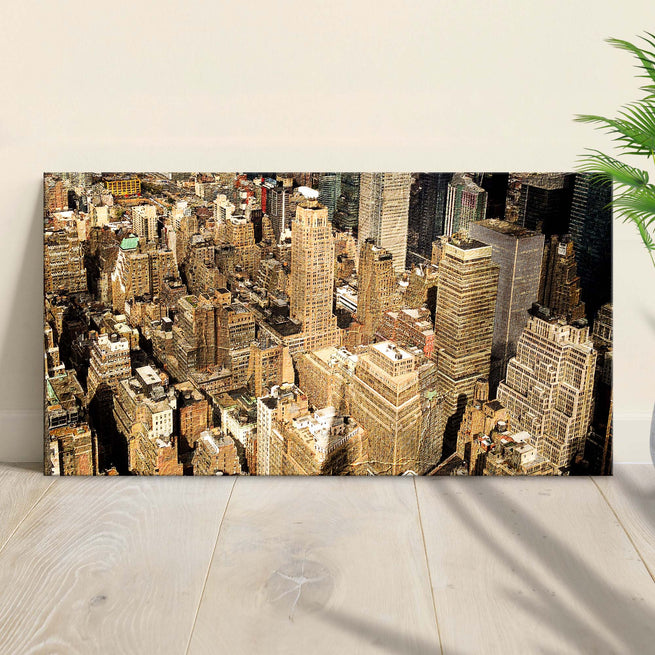 Manhattan Skyline Canvas Wall Art III by Tailored Canvases