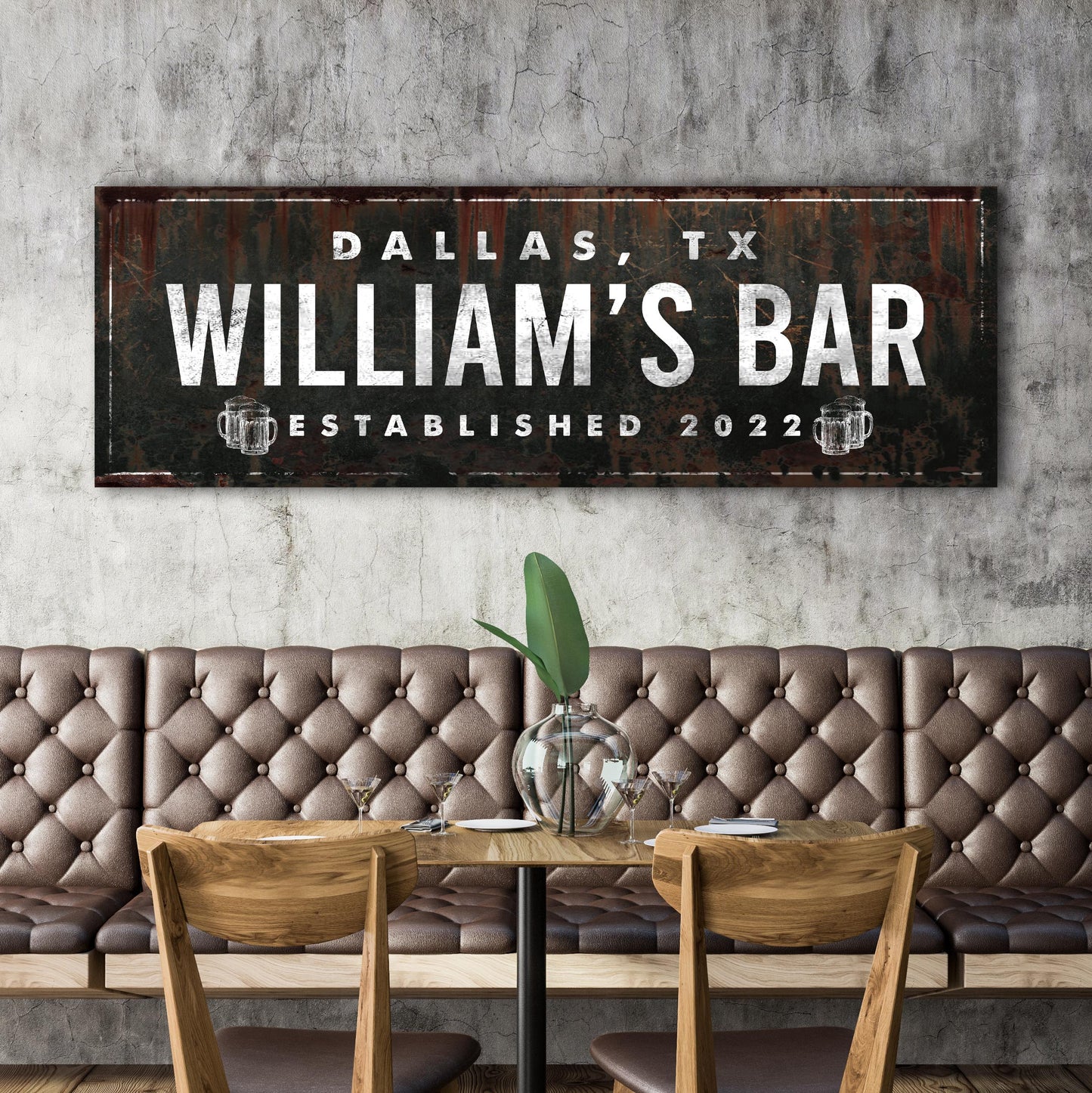 Rustic Bar (READY TO HANG)- Wall Art Image by Tailored Canvases