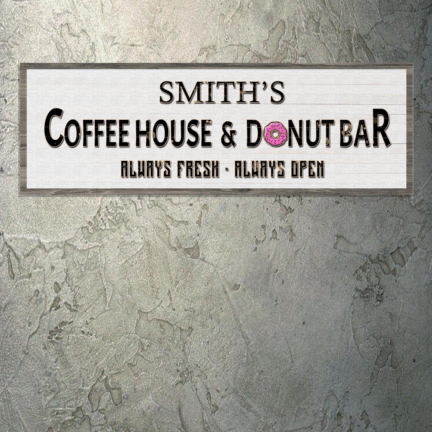 Coffee House And Donut Bar Sign II - Image by Tailored Canvases