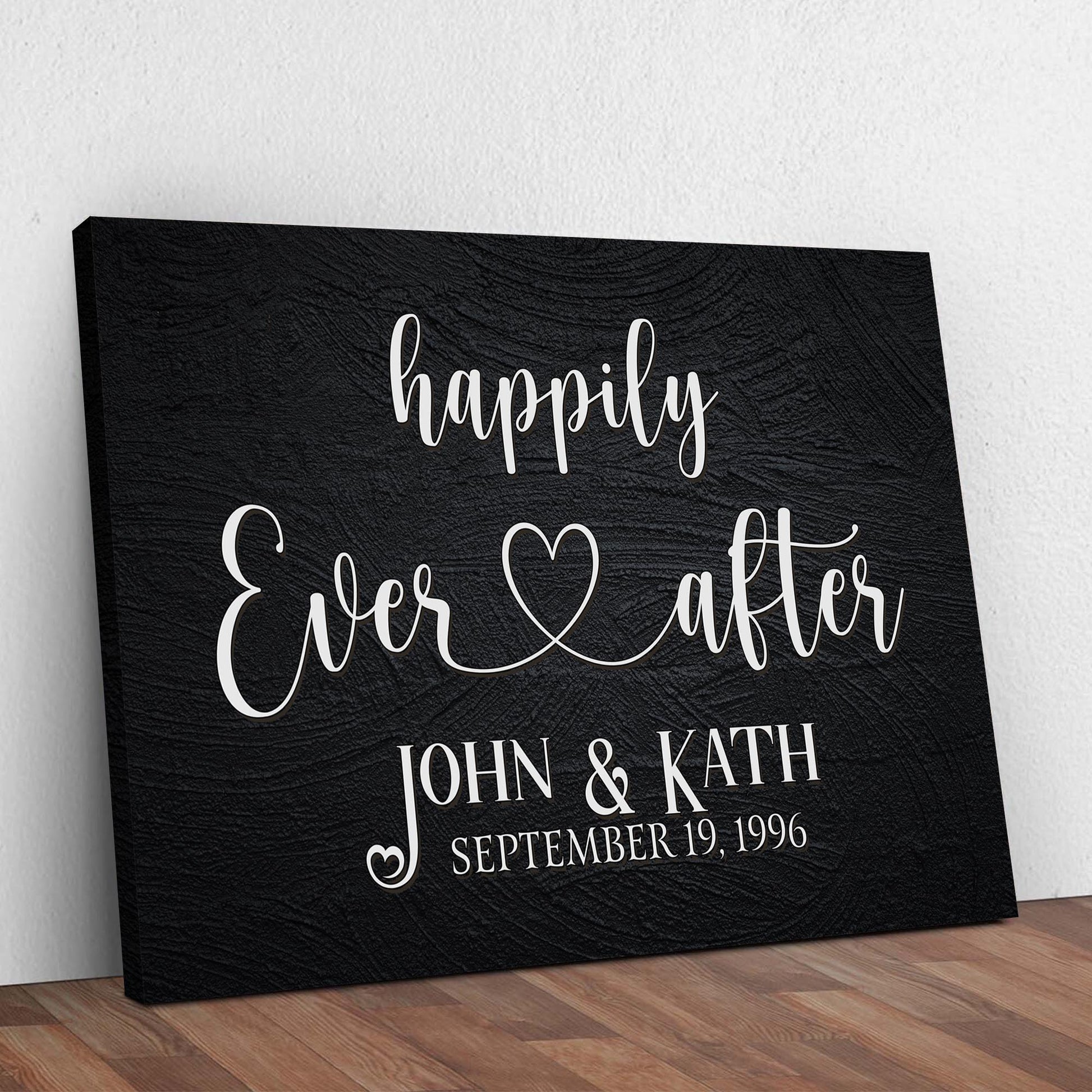 Happily Ever After Couple Sign VII  - Image by Tailored Canvases