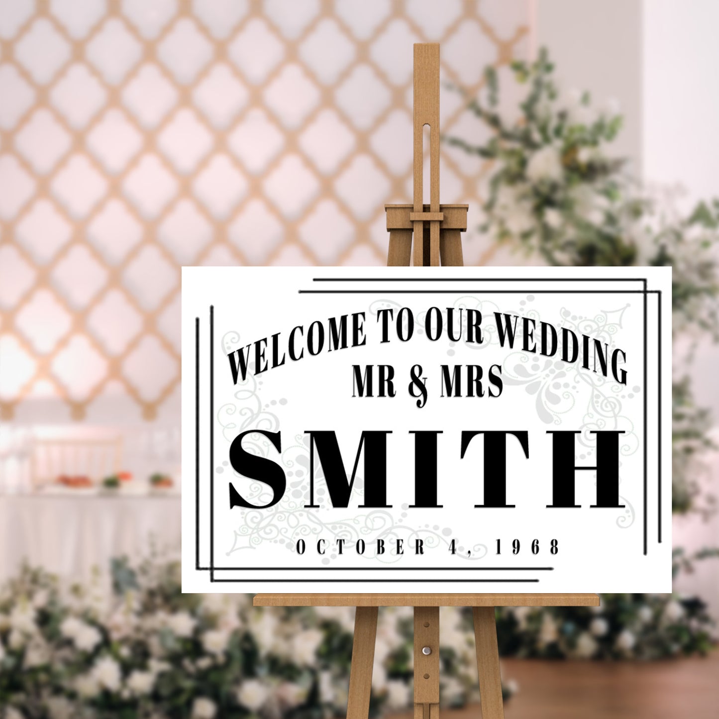 Welcome To Our Wedding Sign III  - Image by Tailored Canvases