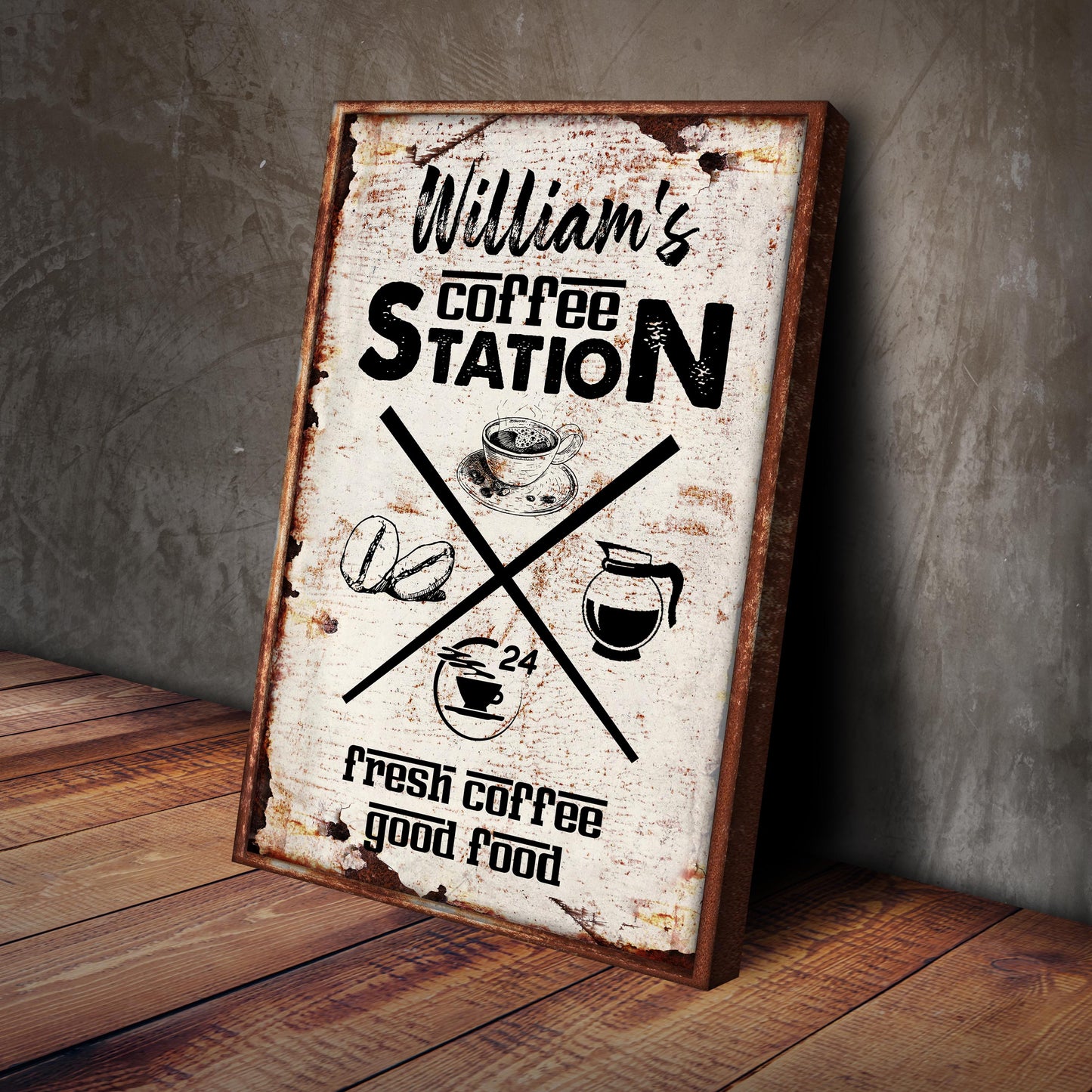 Coffee Station Sign Style 1 - Image by Tailored Canvases