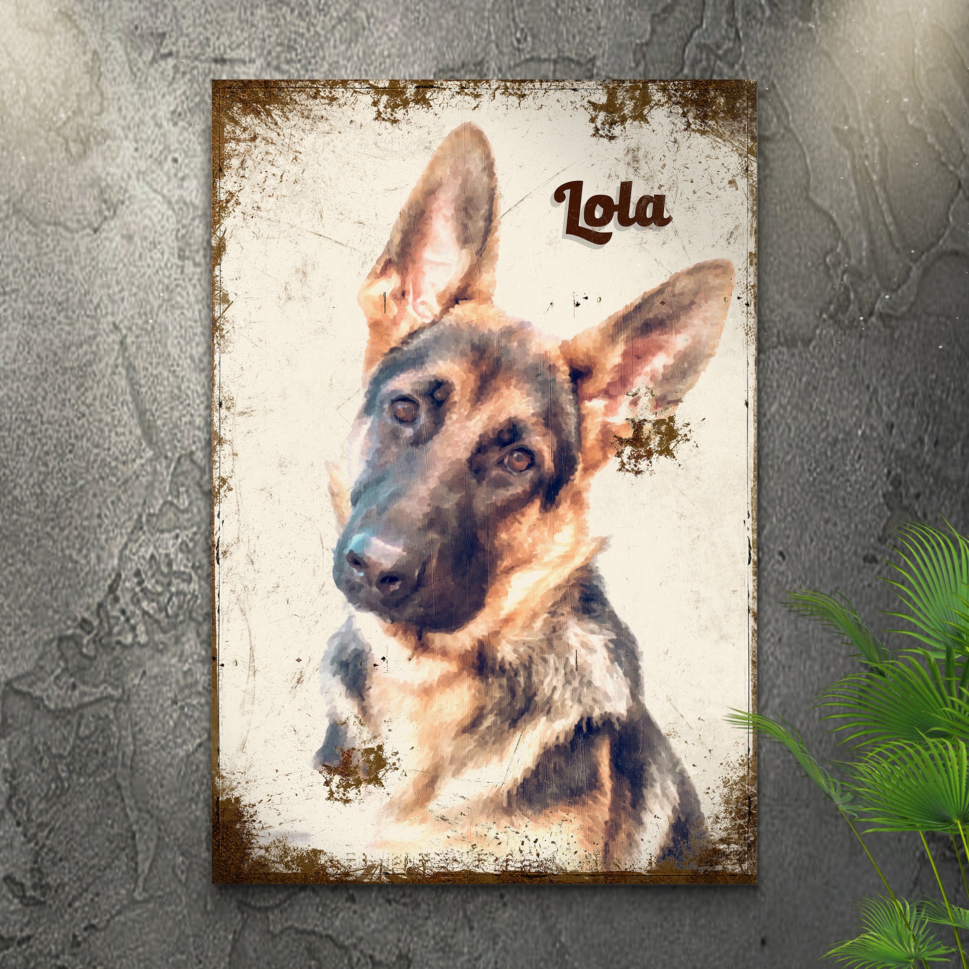 Pet Portrait Painting Sign - Image by Tailored Canvases