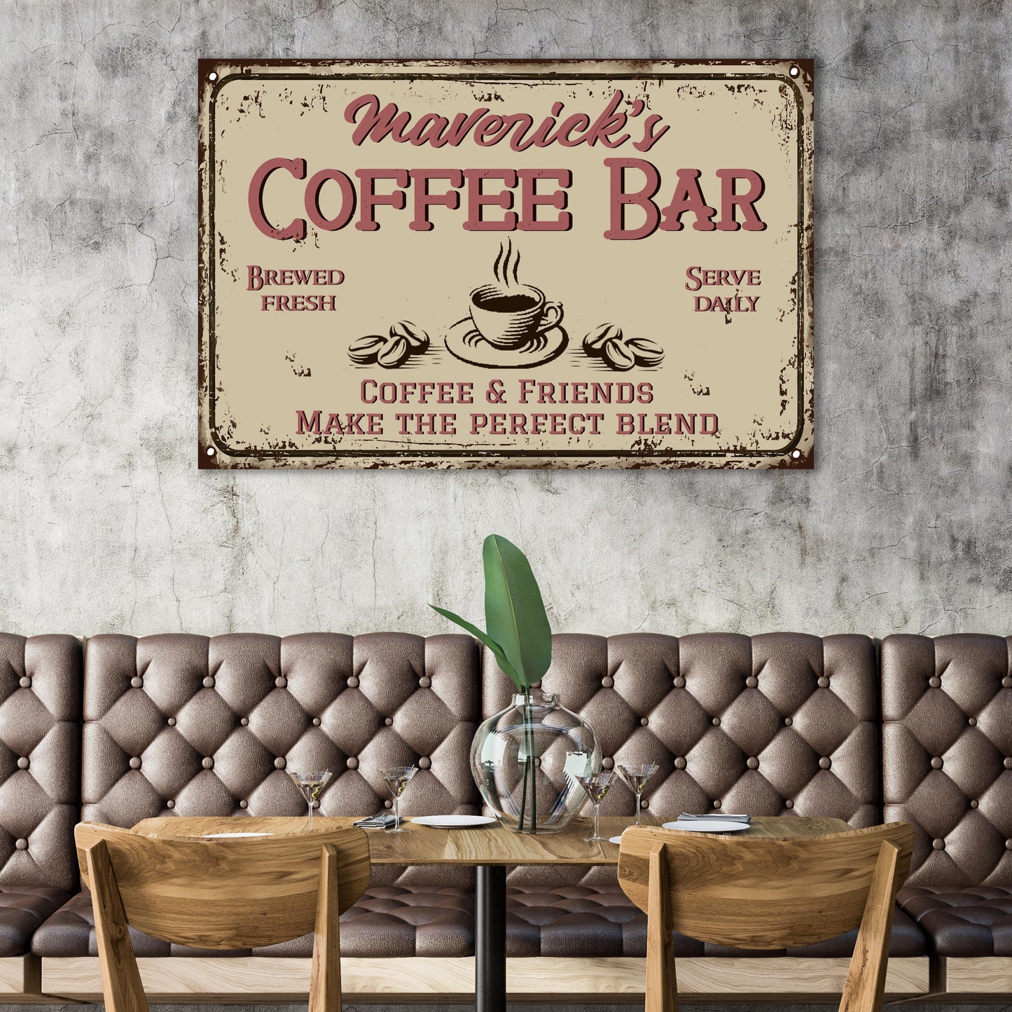 Make The Perfect Blend Coffee Bar Sign Style 2 - Image by Tailored Canvases
