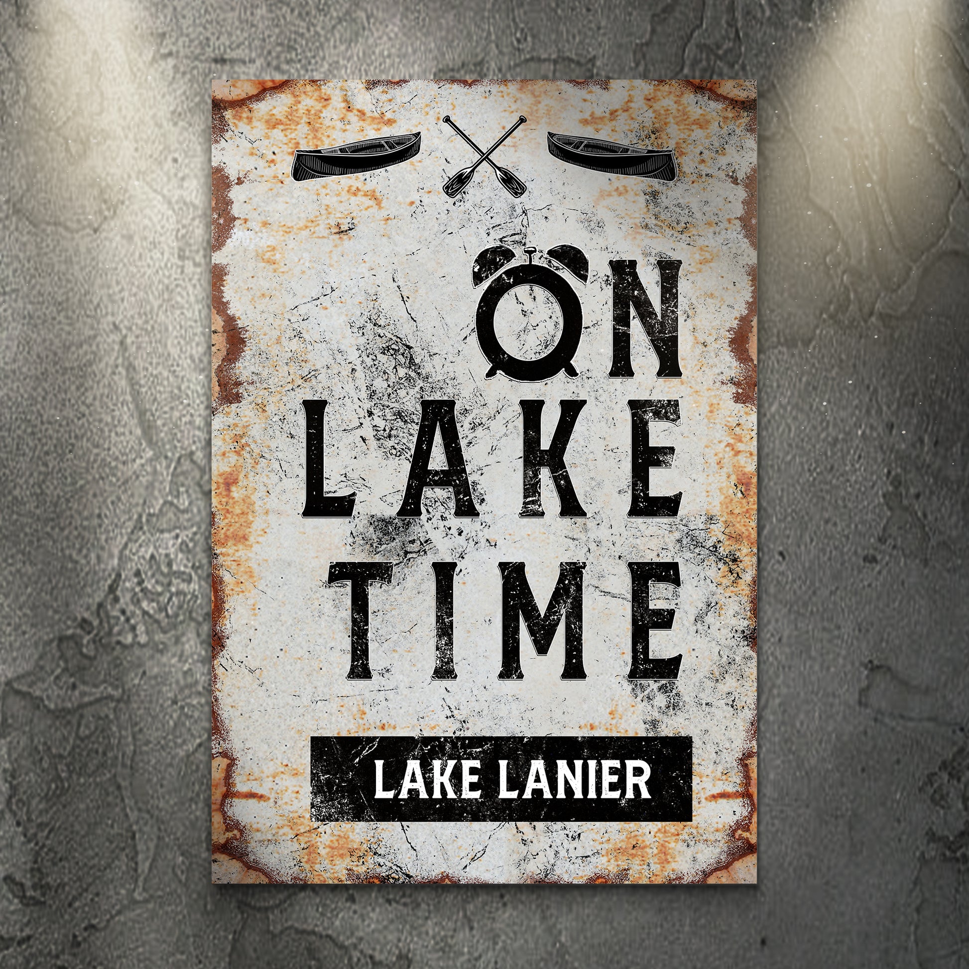 On Lake Time Sign II - Image by Tailored Canvases