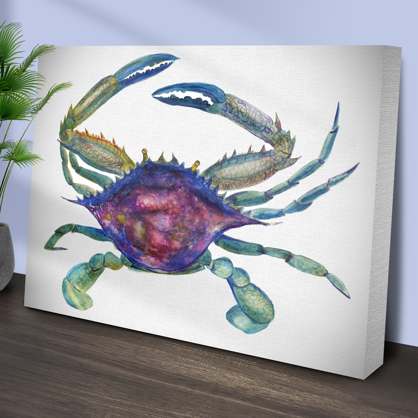 Crab Watercolor Wall Art II Style 2 - Image by Tailored Canvases