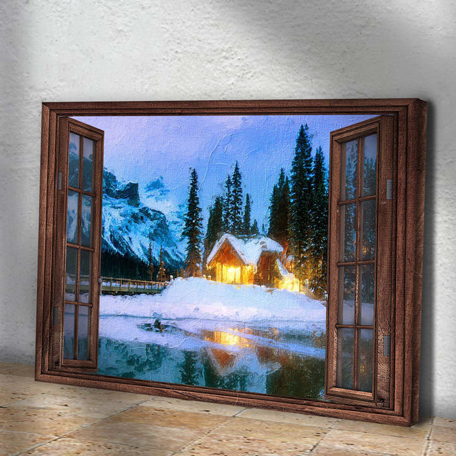 Beautiful Cabin Home Canvas Wall Art II - Image by Tailored Canvases