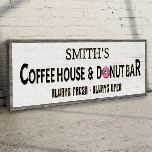 Coffee House And Donut Bar Sign II - Image by Tailored Canvases