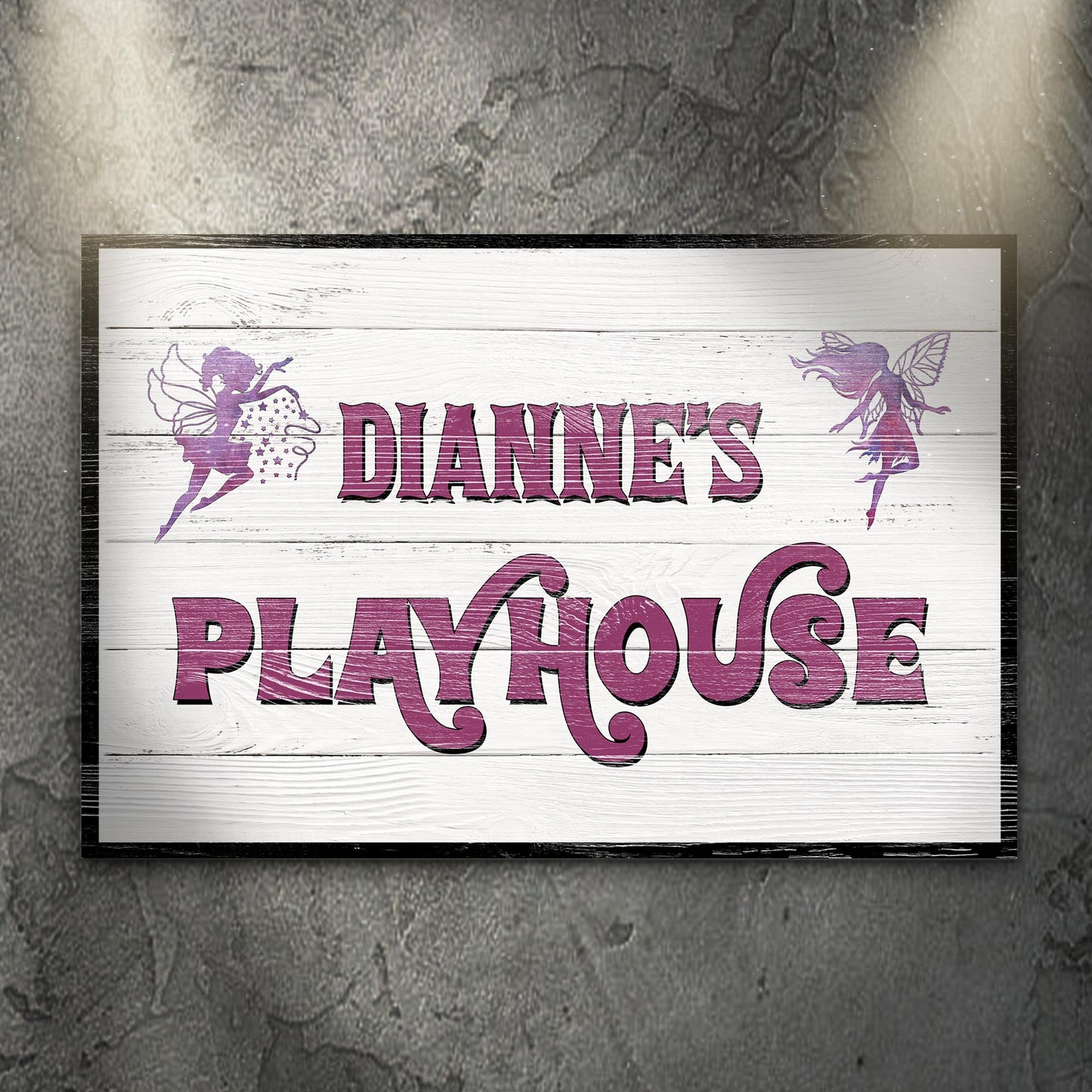 Fairy Kid Play House Sign - Image by Tailored Canvases