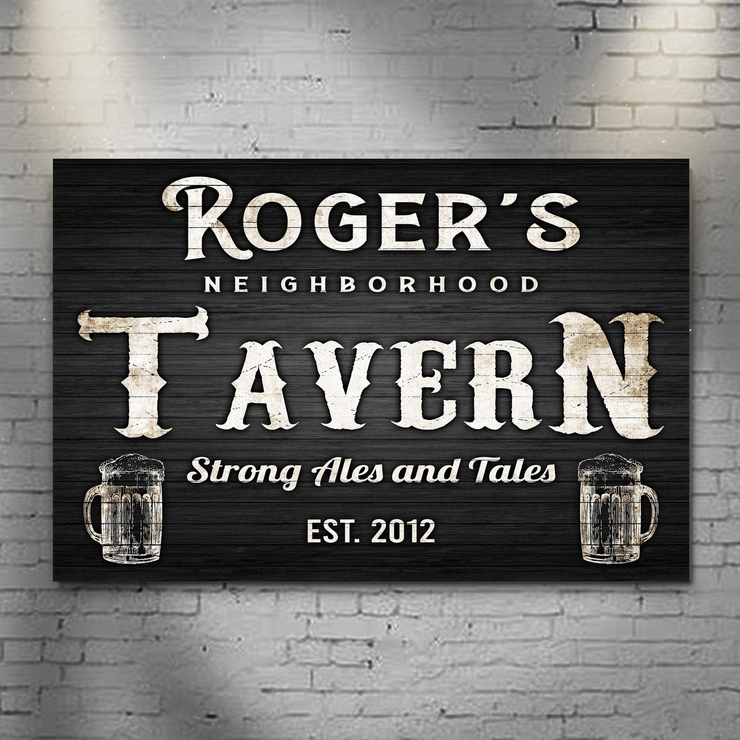 Neighborhood Tavern Sign - Image by Tailored Canvases
