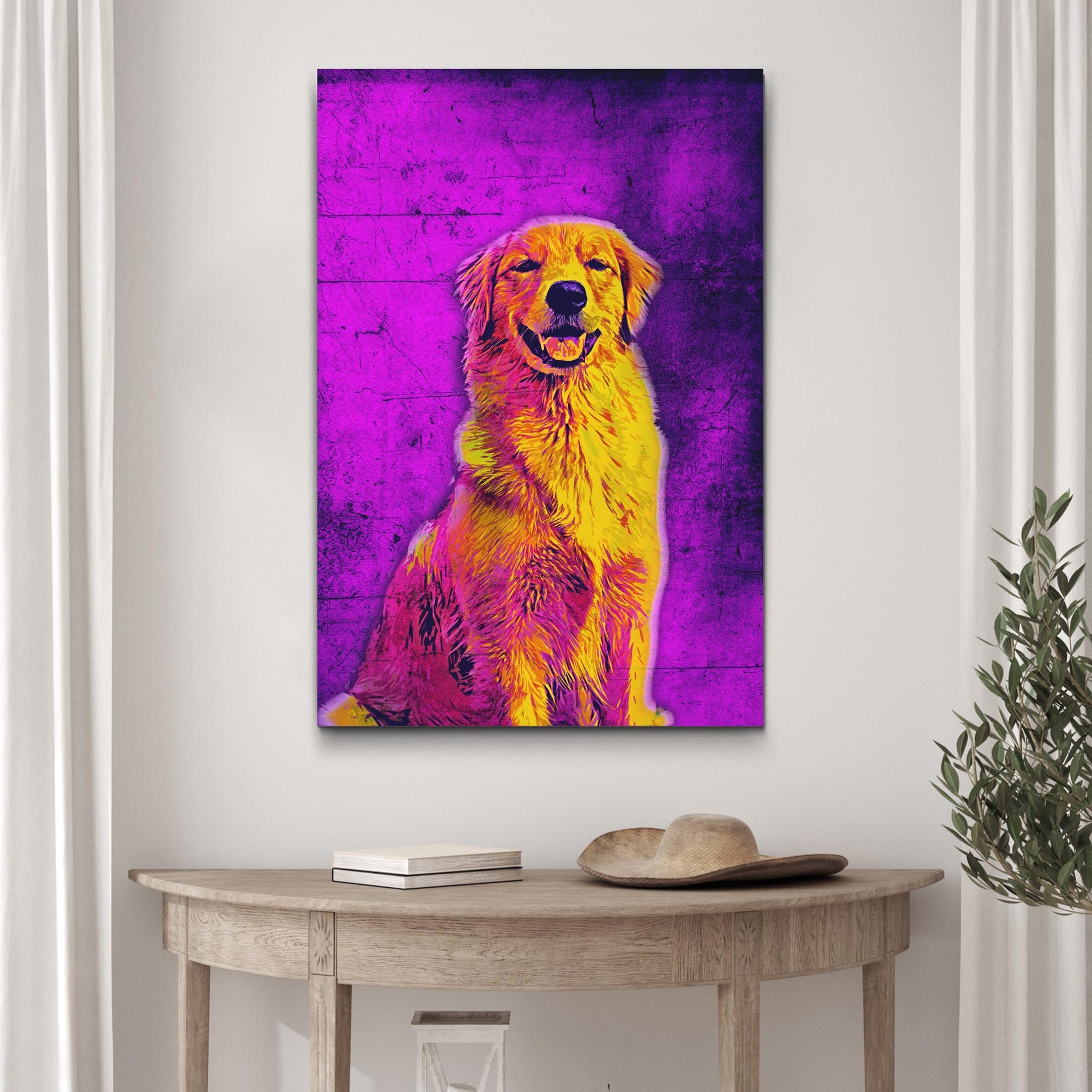 Pop Art Pet Portrait Style 2 - Image by Tailored Canvases