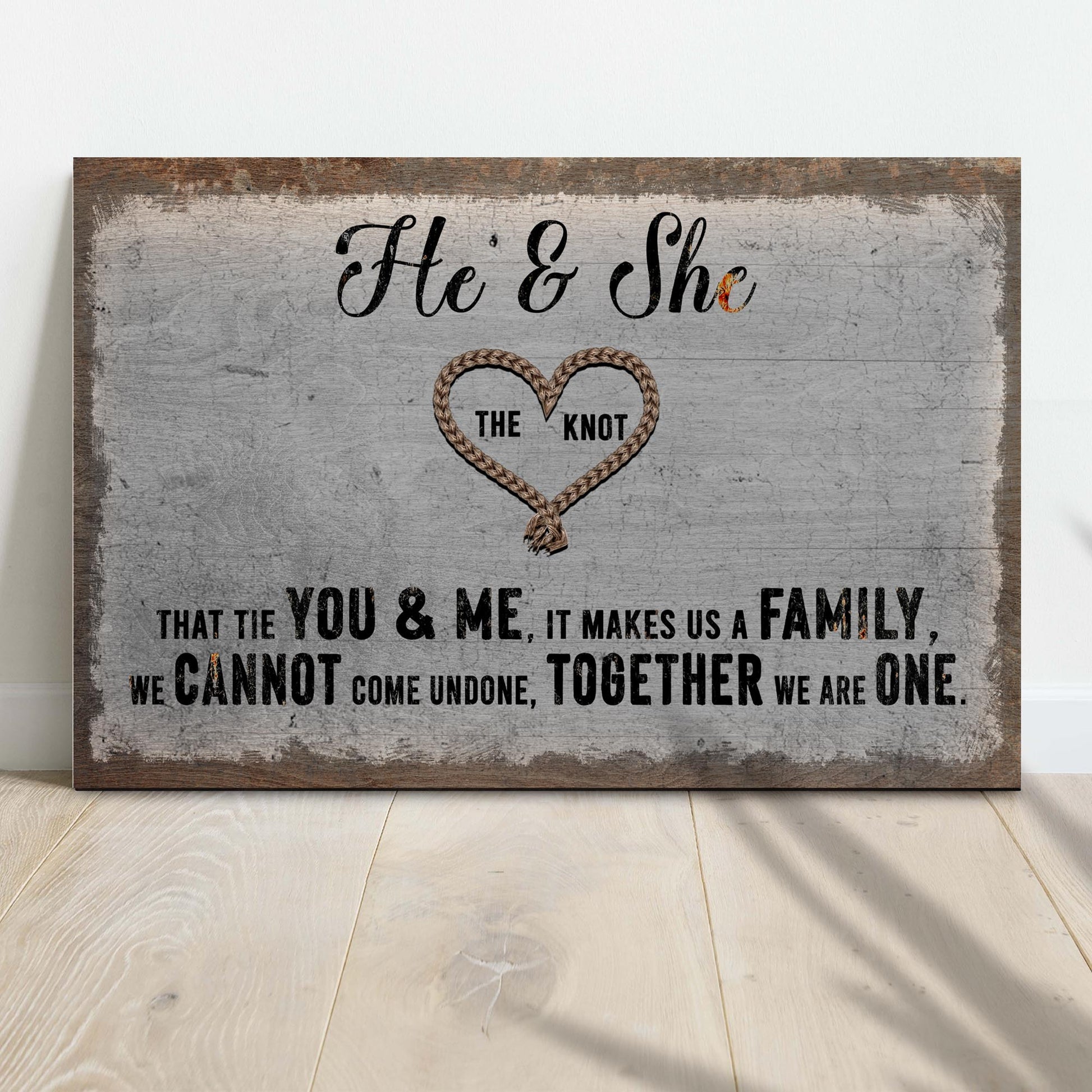 He And She You And Me Together Sign - Image by Tailored Canvases