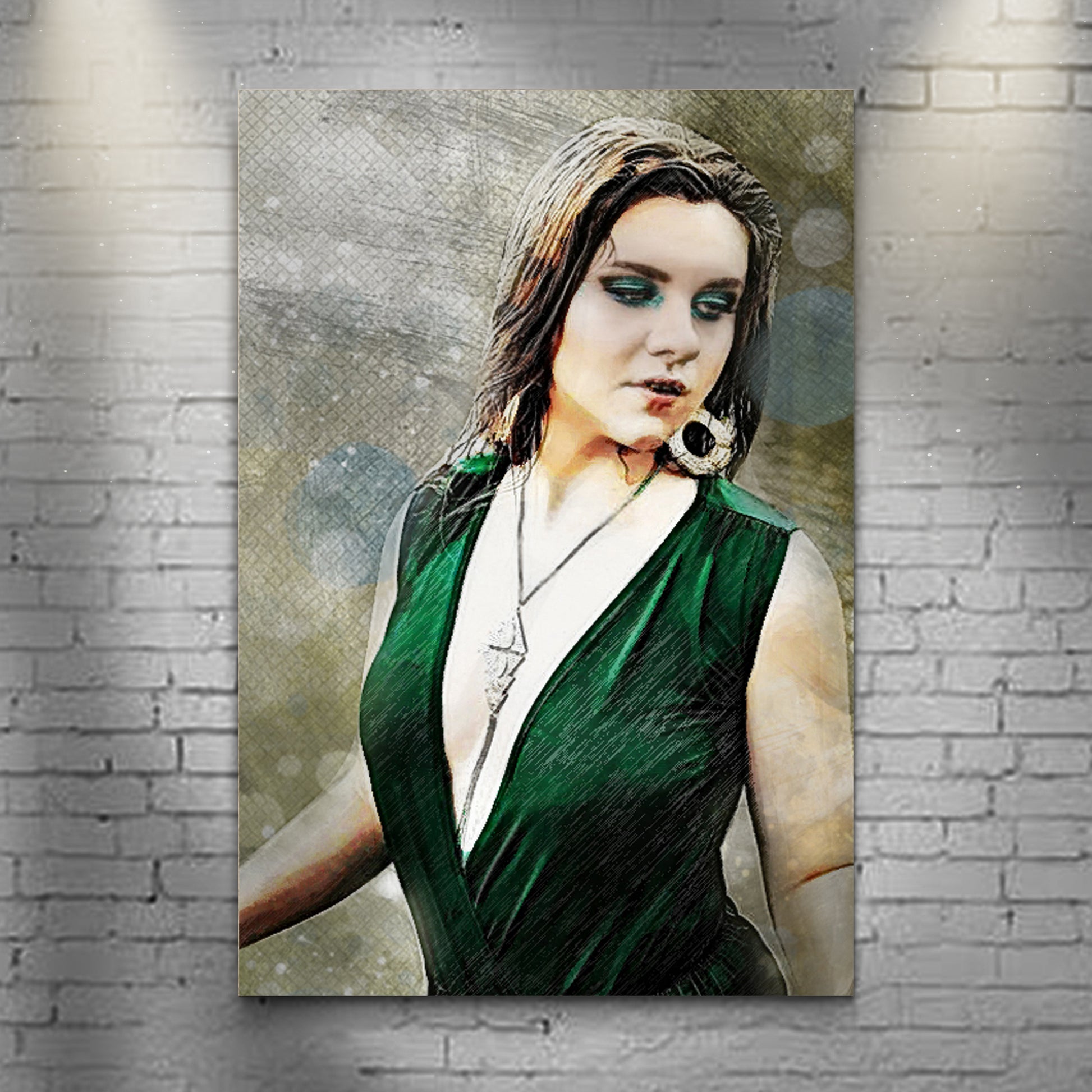 Classic Watercolor Portrait Sign II - Image by Tailored Canvases