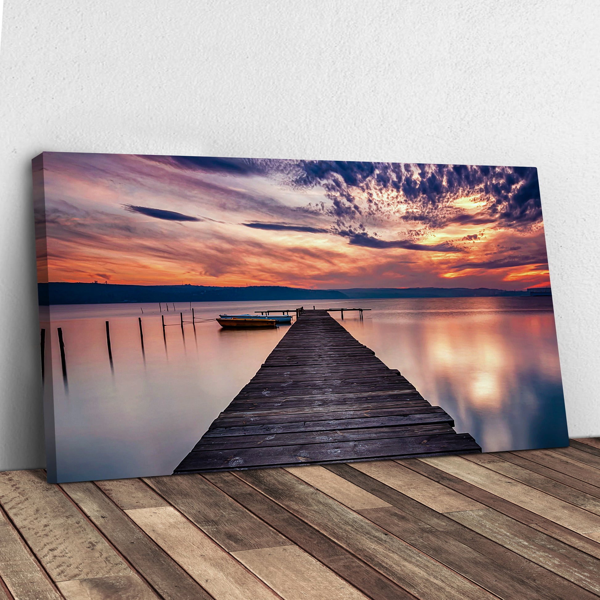 The Sunset Lake Canvas Wall Art Style 1 - Image by Tailored Canvases