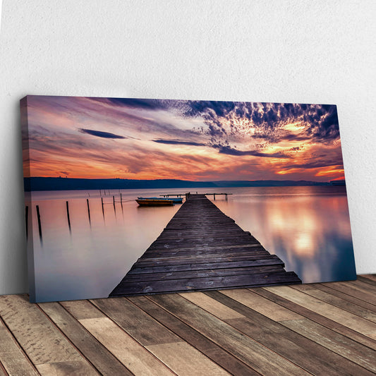 The Sunset Lake Canvas Wall Art - Image by Tailored Canvases