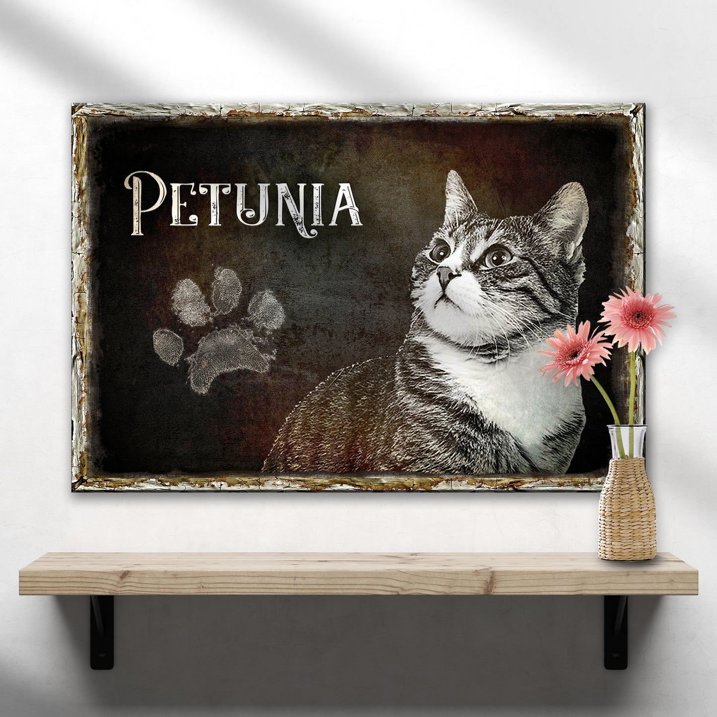 Cat Pencil Drawing Sign - Image by Tailored Canvases