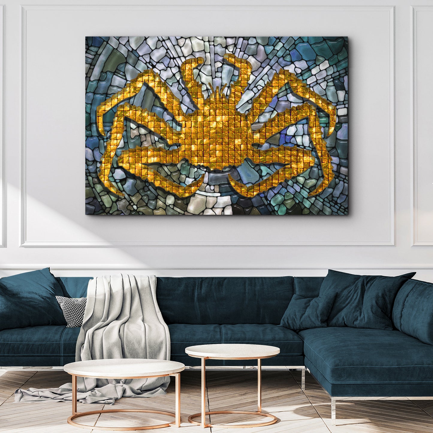 King Crab Mosaic Décor Wall Art - Image by Tailored Canvases