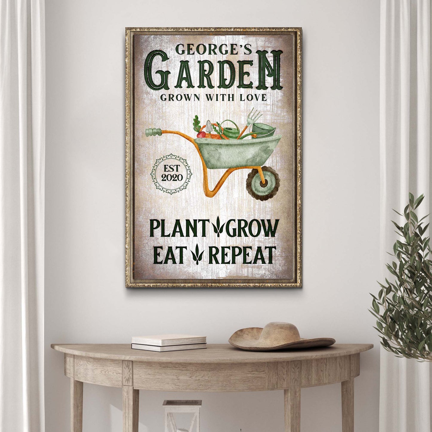 Grown With Love Garden Sign III Style 2 - Image by Tailored Canvases