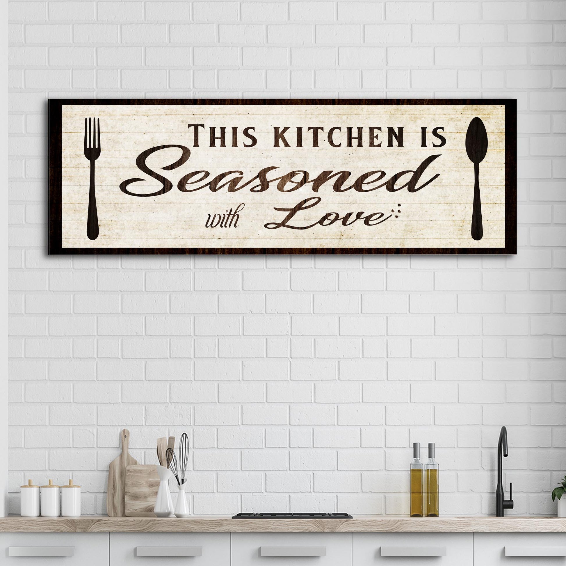 Kitchen Seasoned With Love Sign lll - Image by Tailored Canvases
