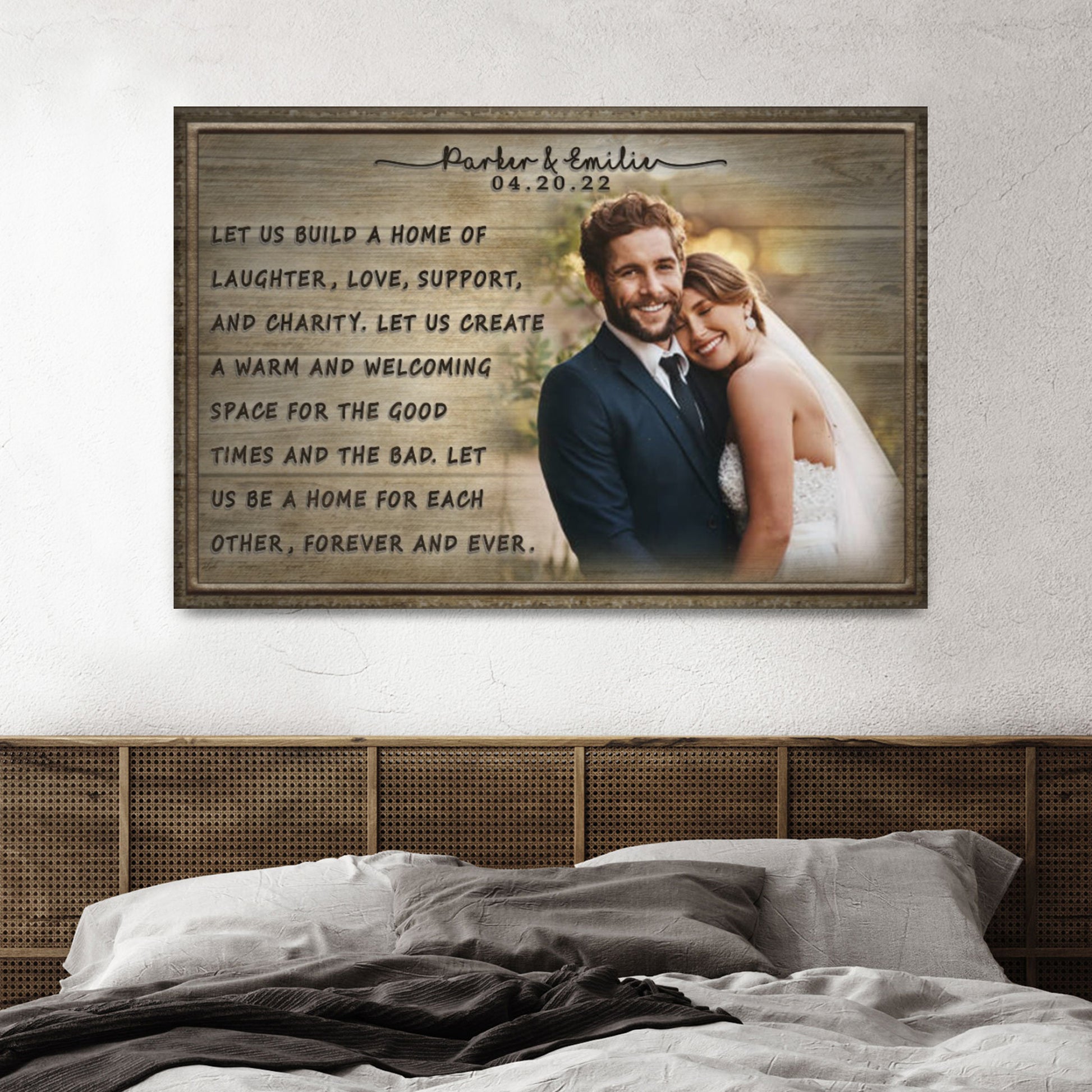 Wedding Vow Sign Style 2 - Image by Tailored Canvases