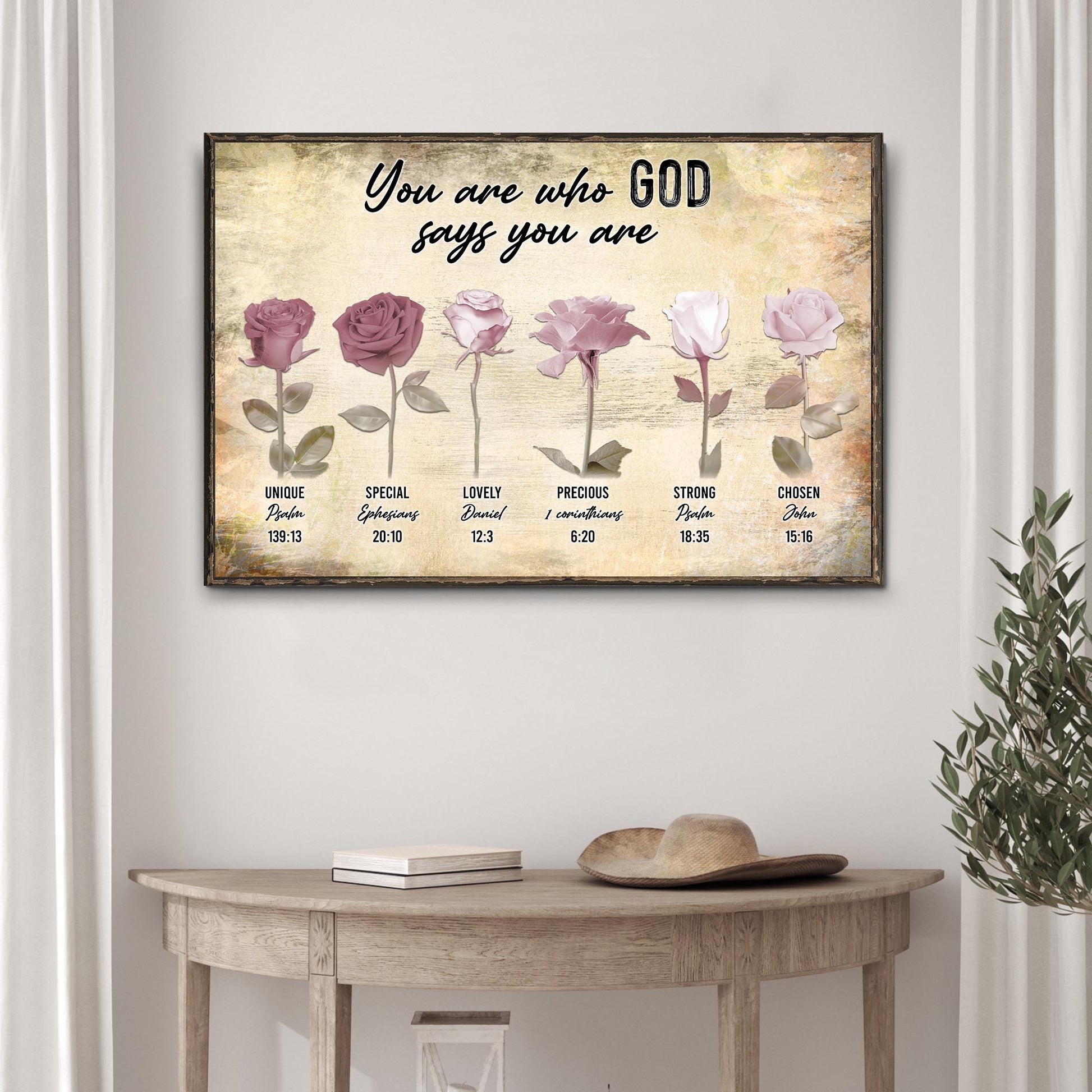 You Are Who God Says You Are Sign Style 2 - Image by Tailored Canvases