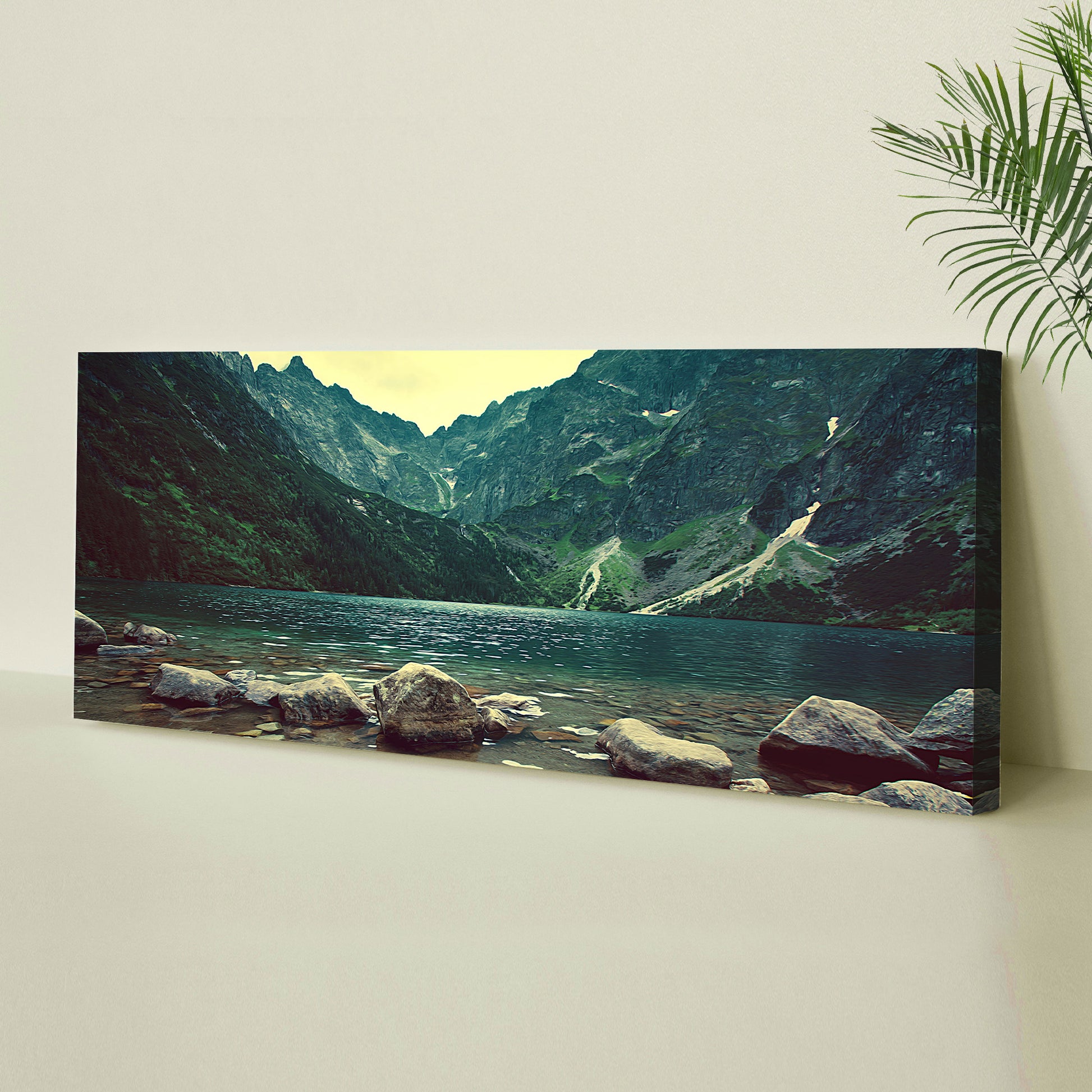 Mountain Forest Lake Canvas Wall Art II Style 1 - Image by Tailored Canvases